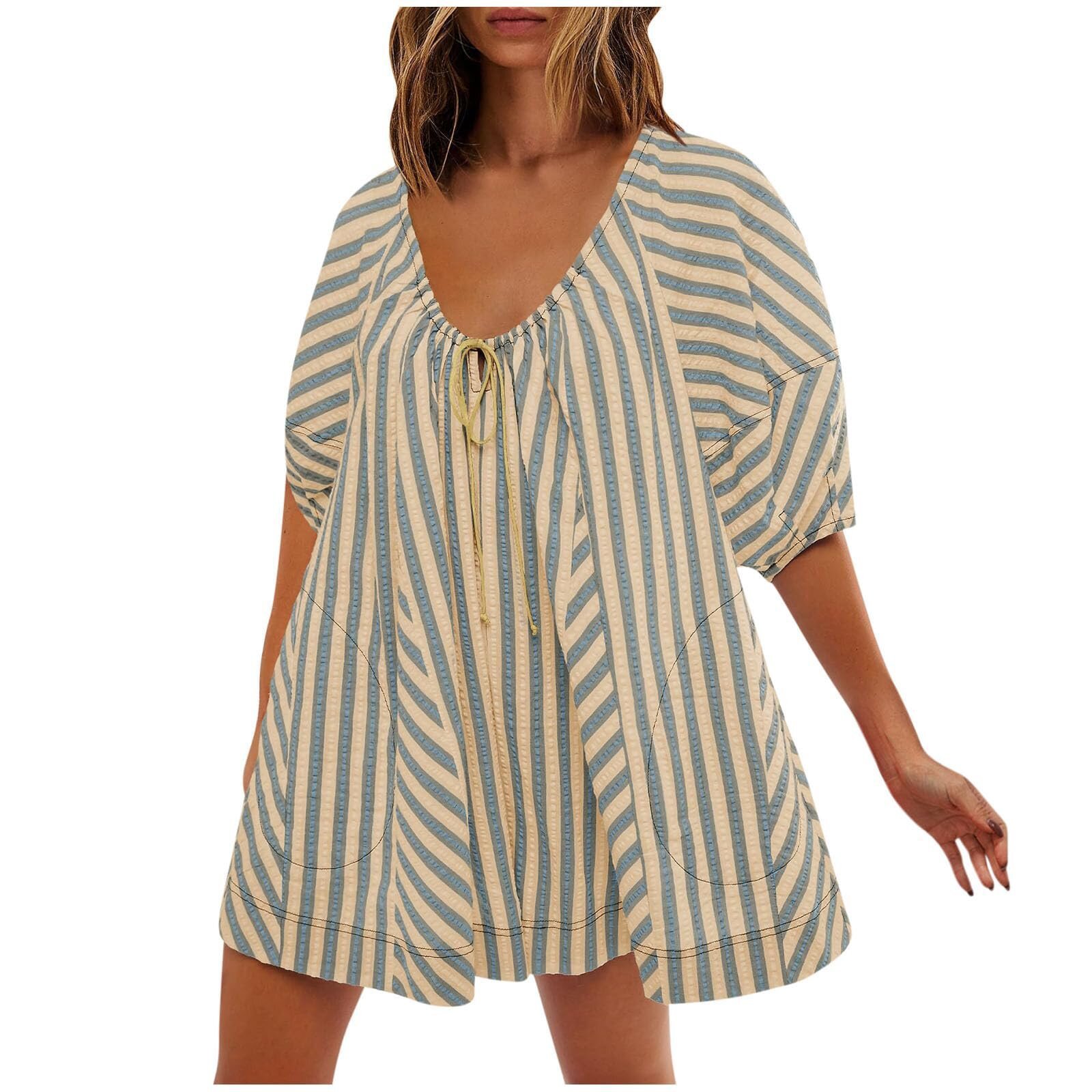 Puff Sleeve Romper (Buy 2 Free Shipping)