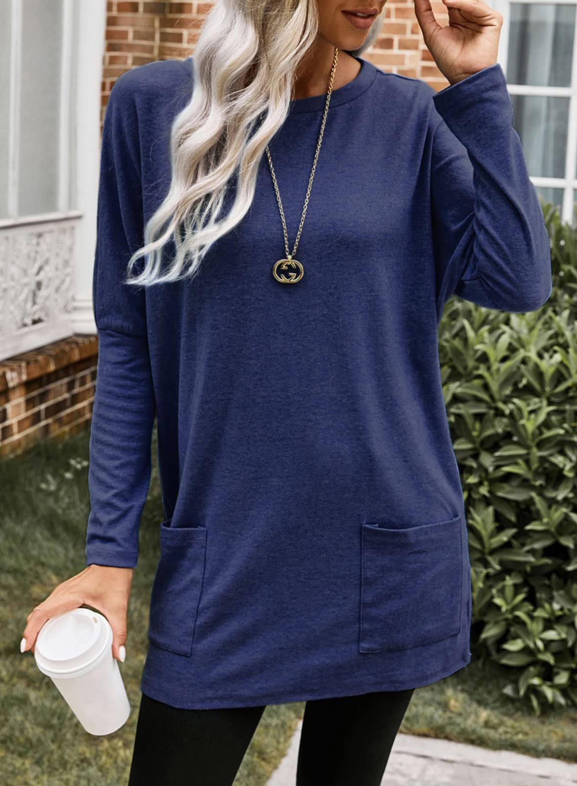 ✨Women's Casual Long Sleeve Lightweight T-Shirt Top with Pockets (Buy 2 Free Shipping)