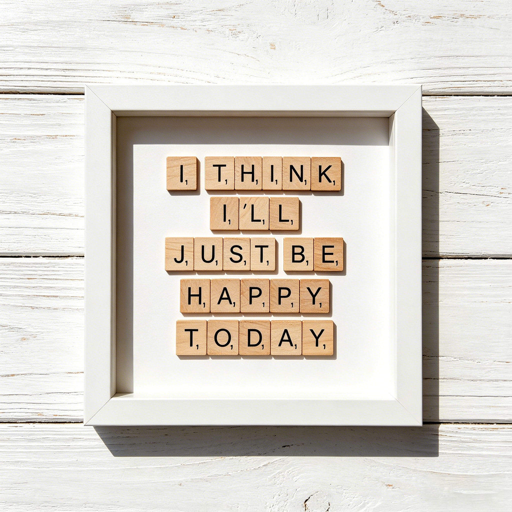 ❤️Think Just Be Happy Frame 