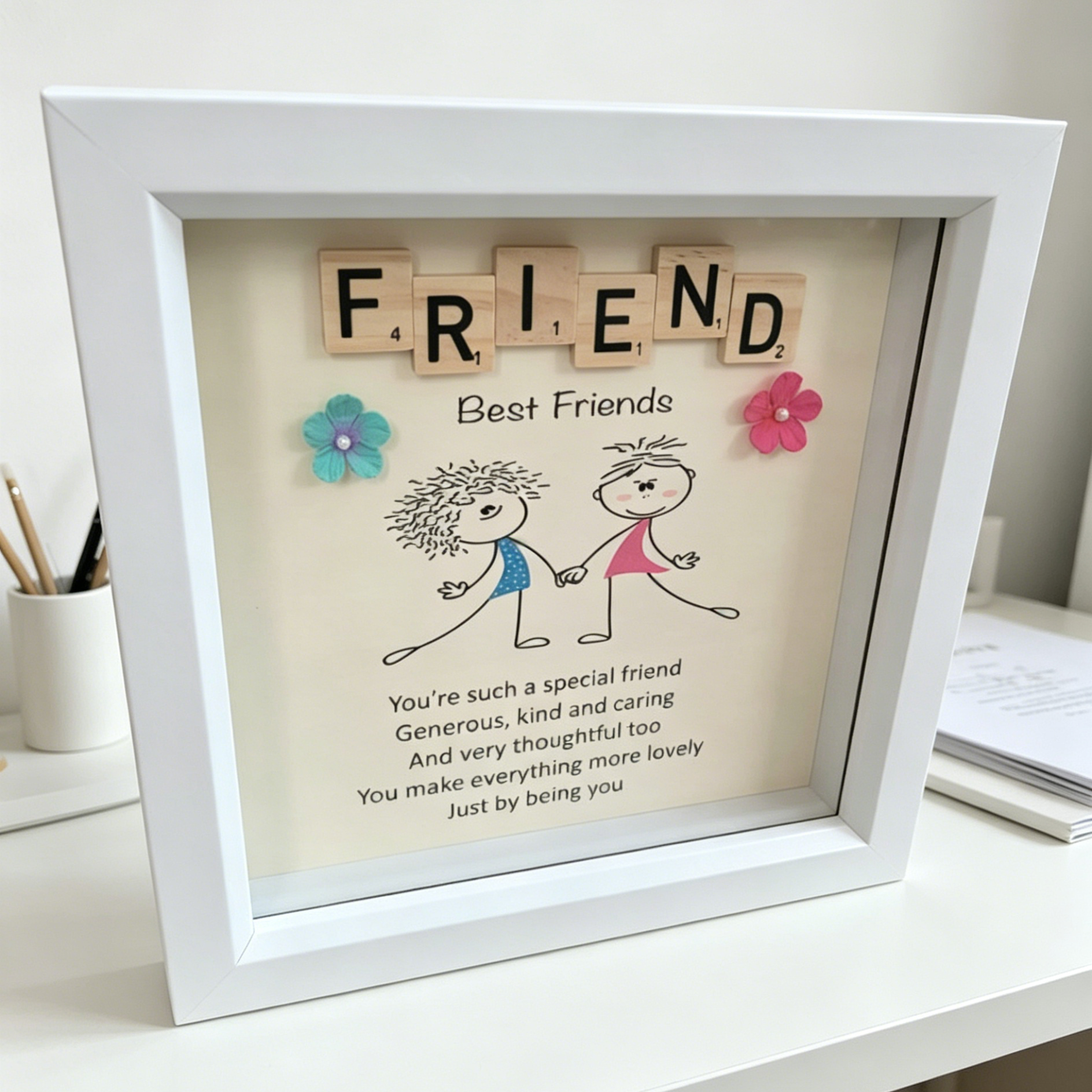 Best Friends Scrabble Frame