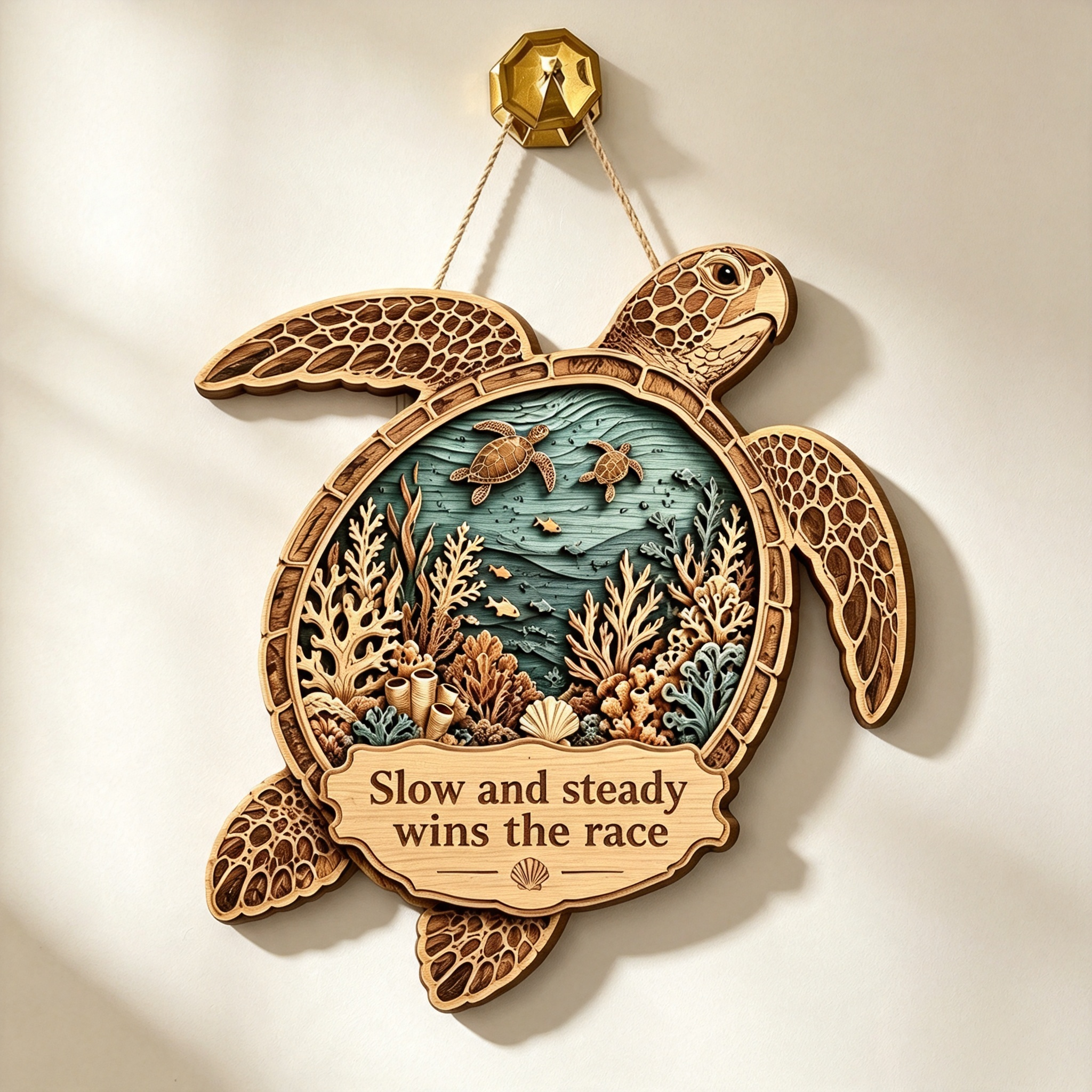 💖Sea Turtle Wooden Wall Sign