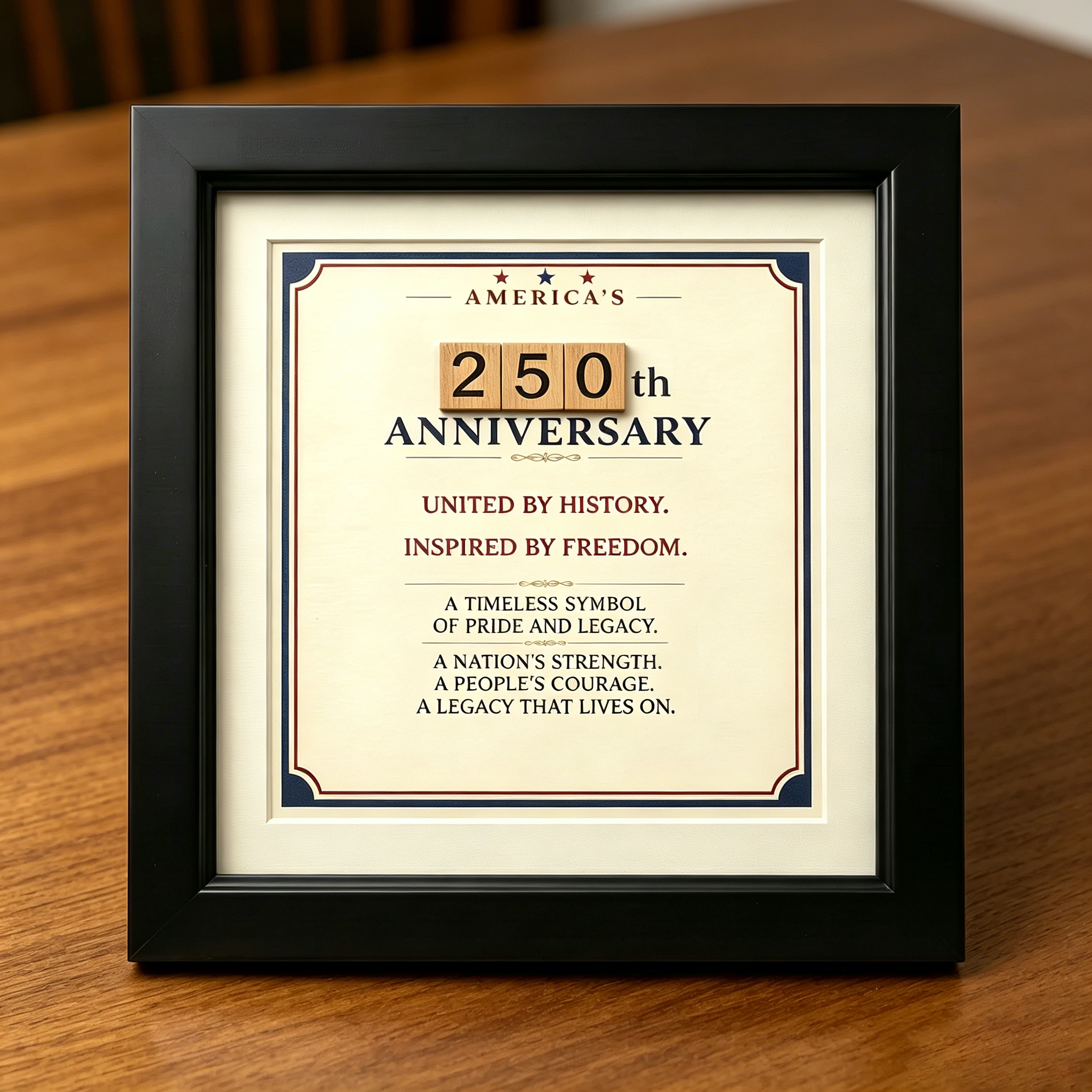 250th Anniversary  Frame