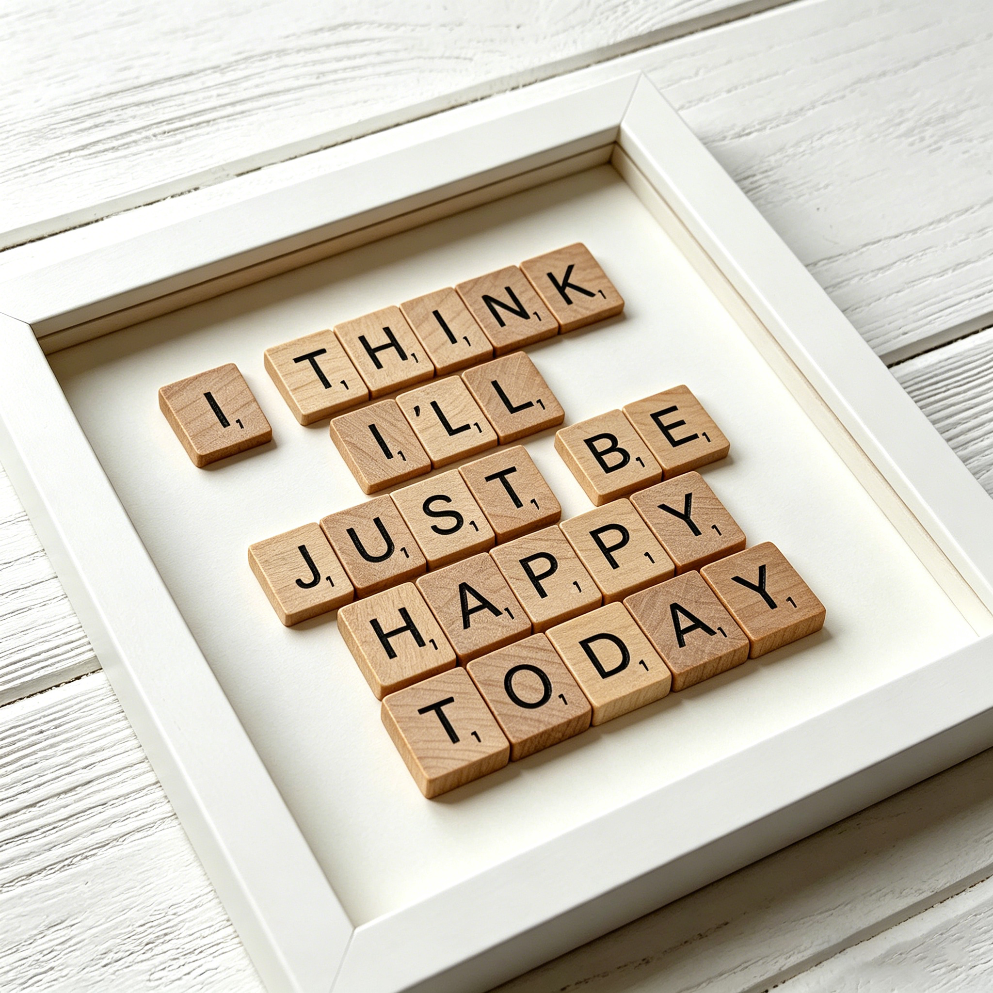 ❤️Think Just Be Happy Frame 