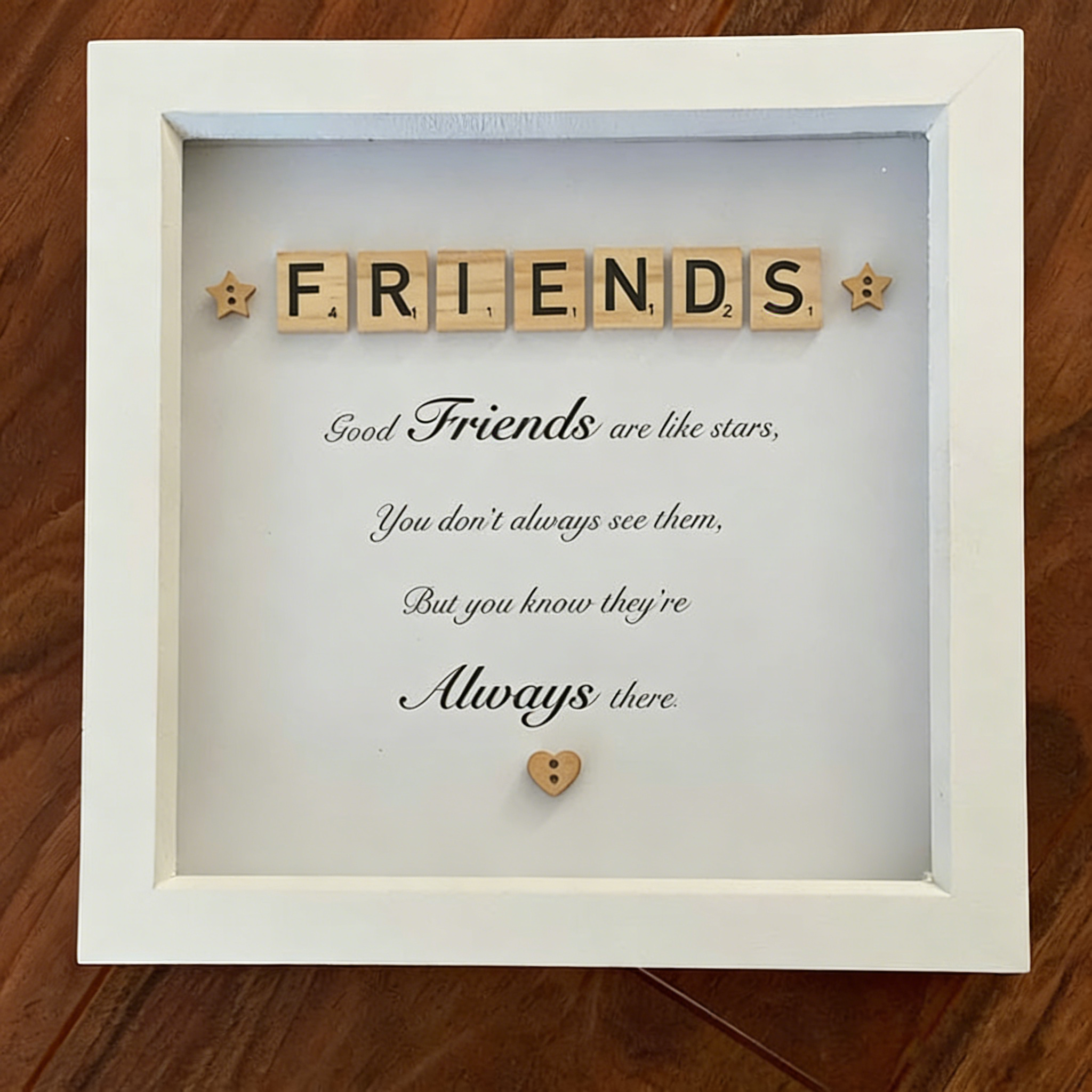 Friends scrabble box frame