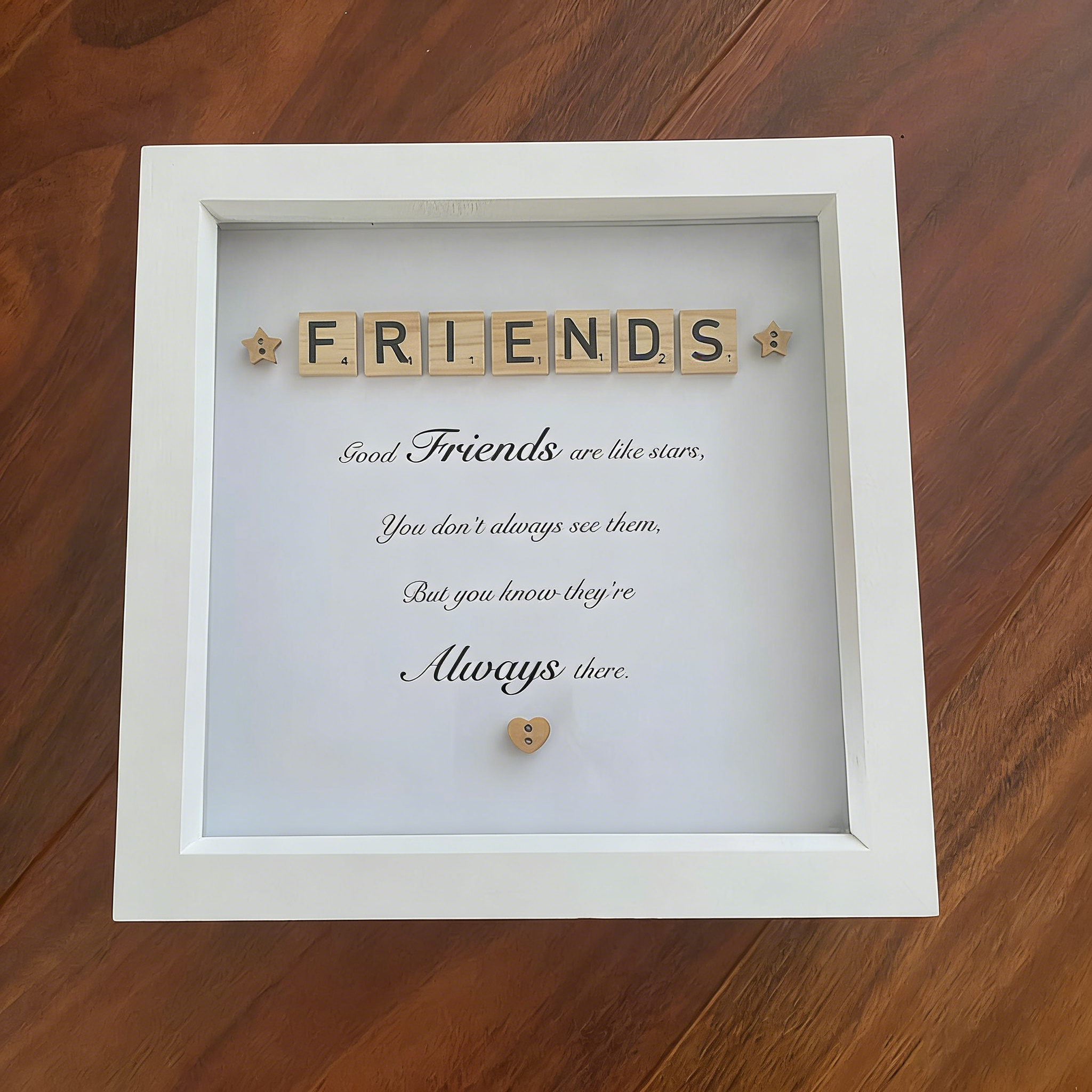 Friends scrabble box frame