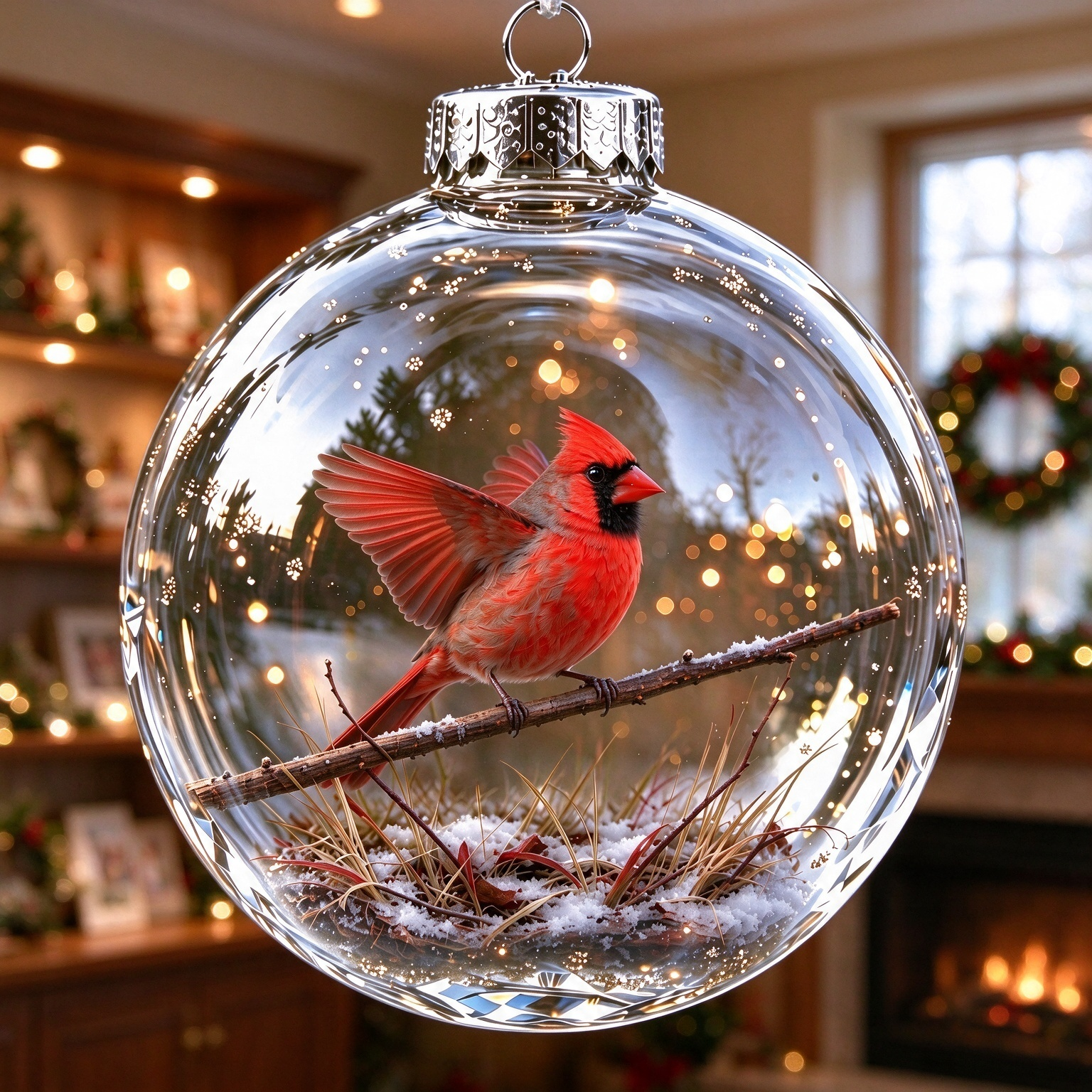 🐦Cardinal Bird Christmas Ornament 