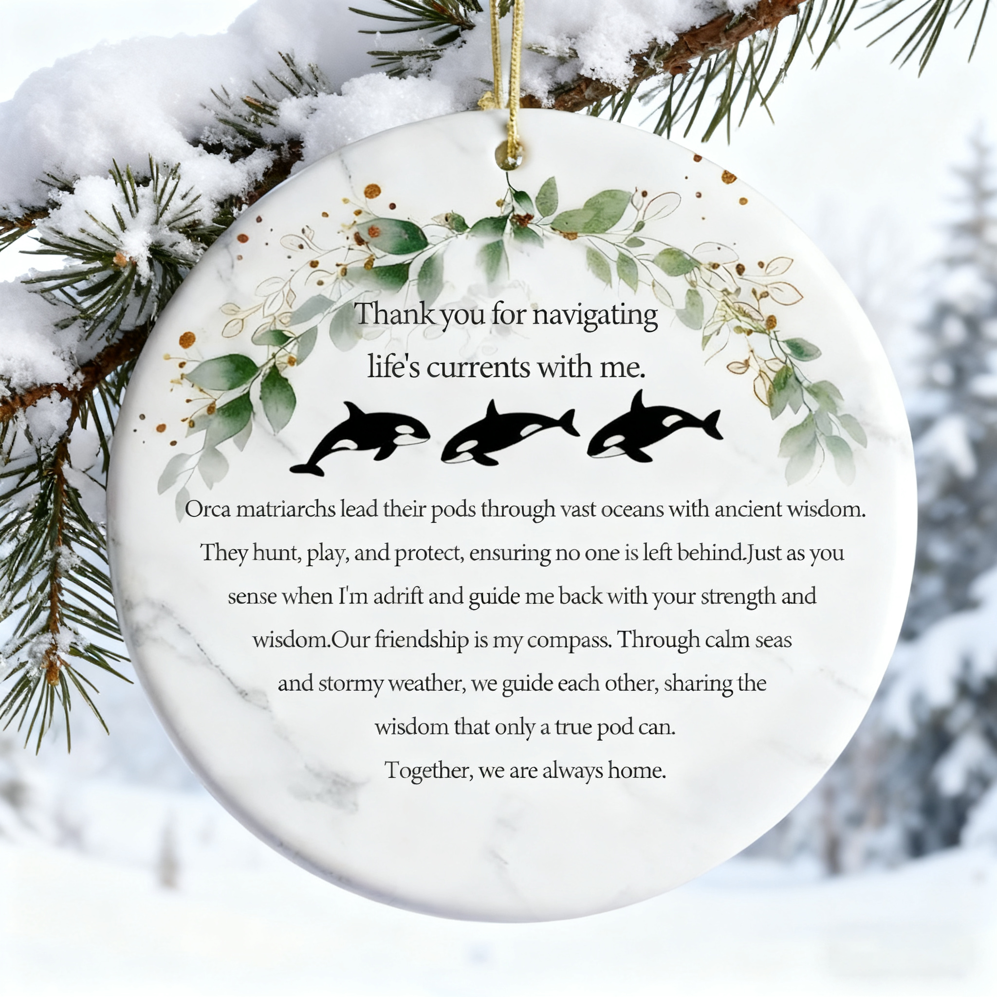 🔥HOT SALE 49% OFF - 🐋Ocean's Guidance- Orca Sisterhood Ornament