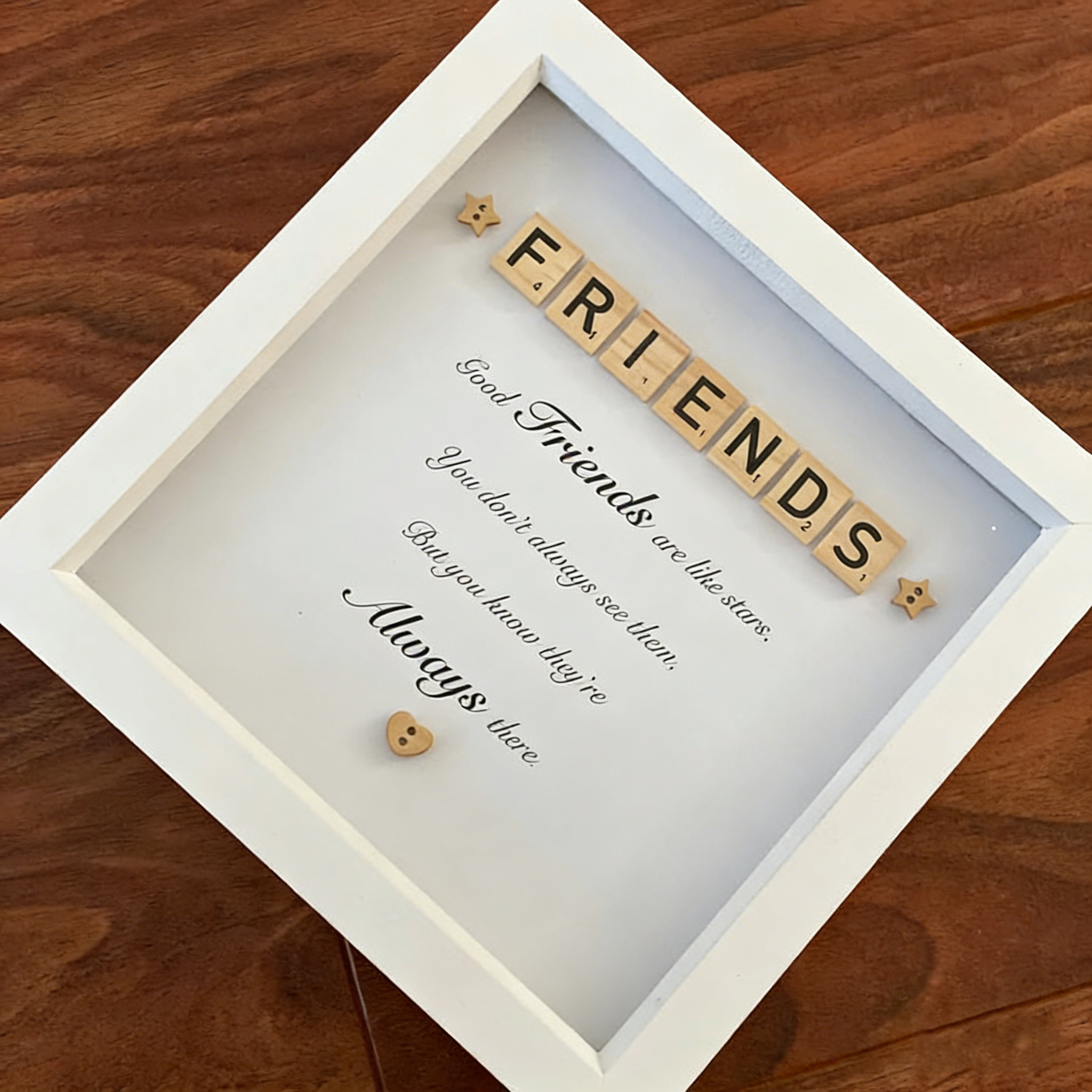 Friends scrabble box frame