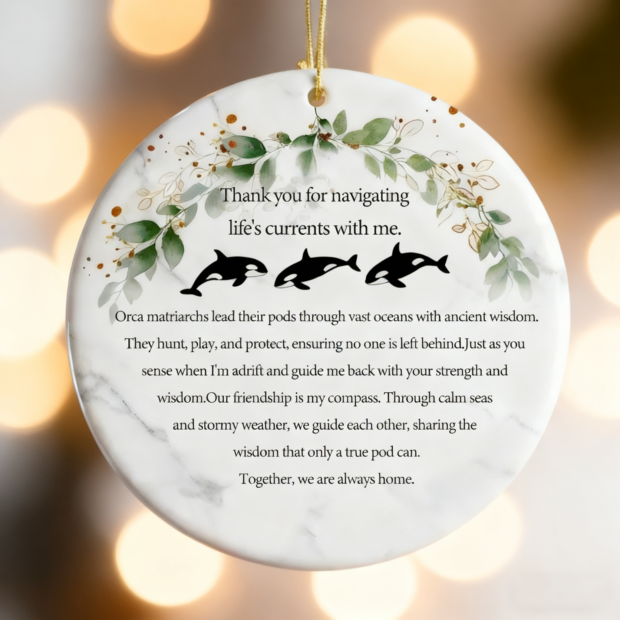 🔥HOT SALE 49% OFF - 🐋Ocean's Guidance- Orca Sisterhood Ornament