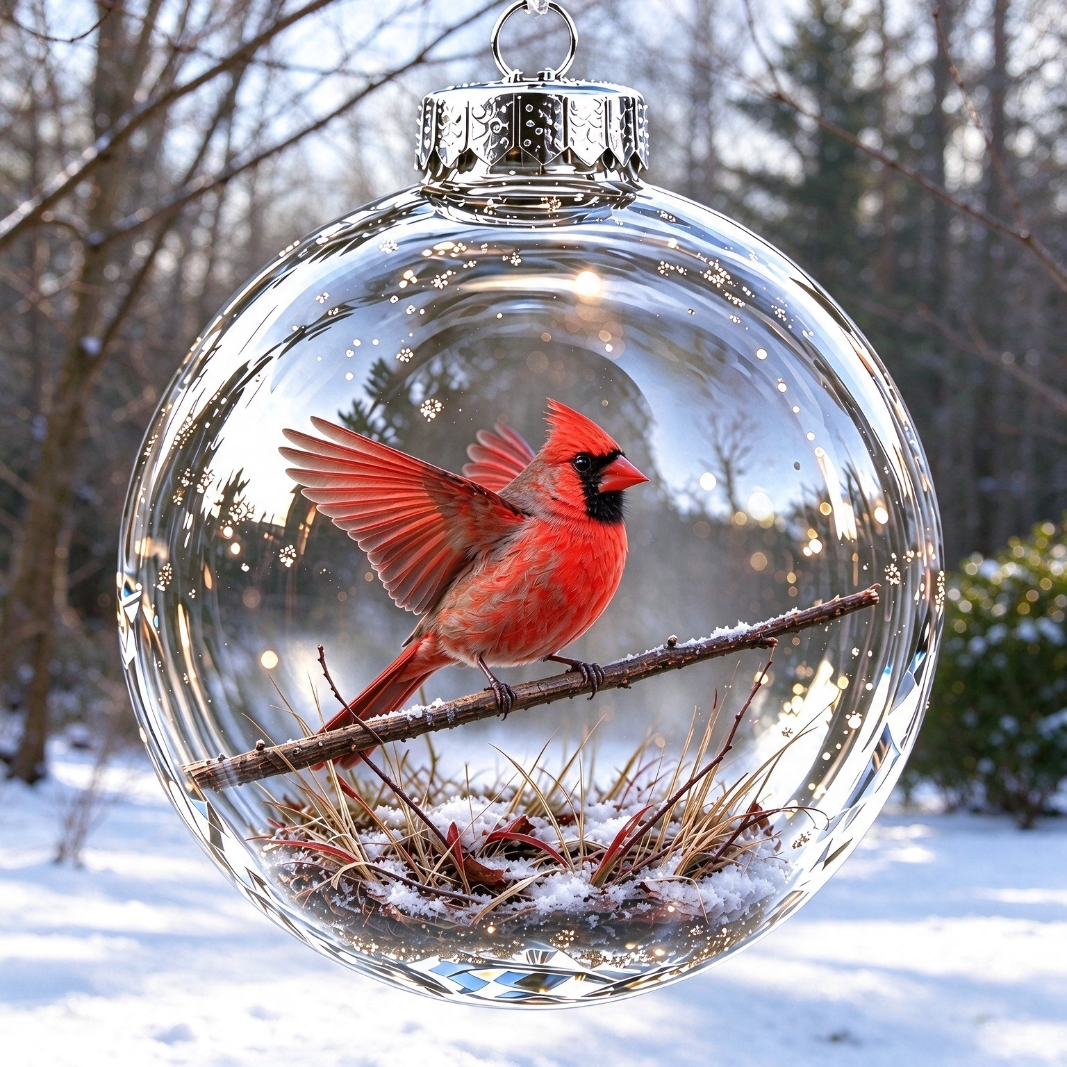 🐦Cardinal Bird Christmas Ornament 