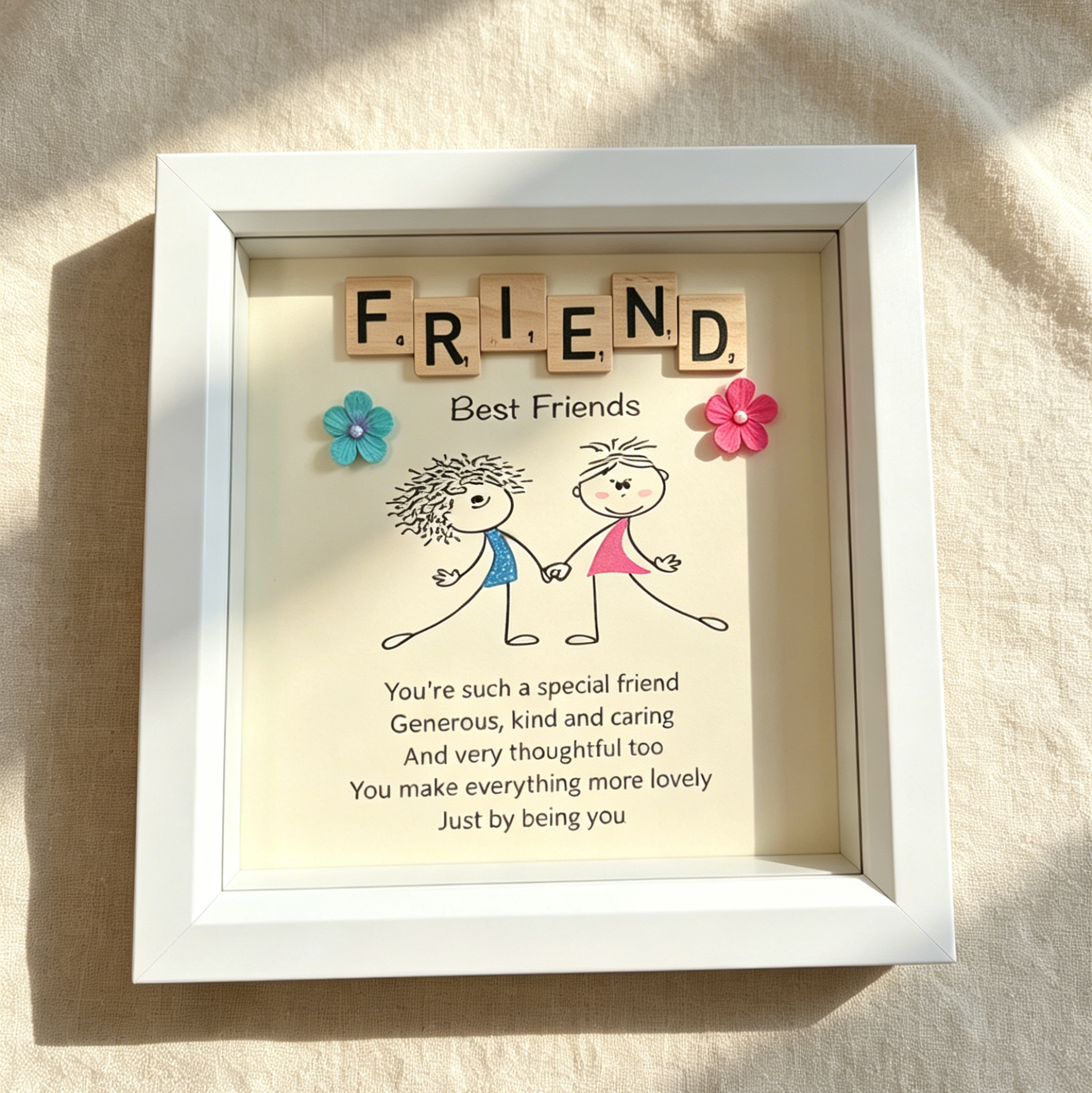 Best Friends Scrabble Frame
