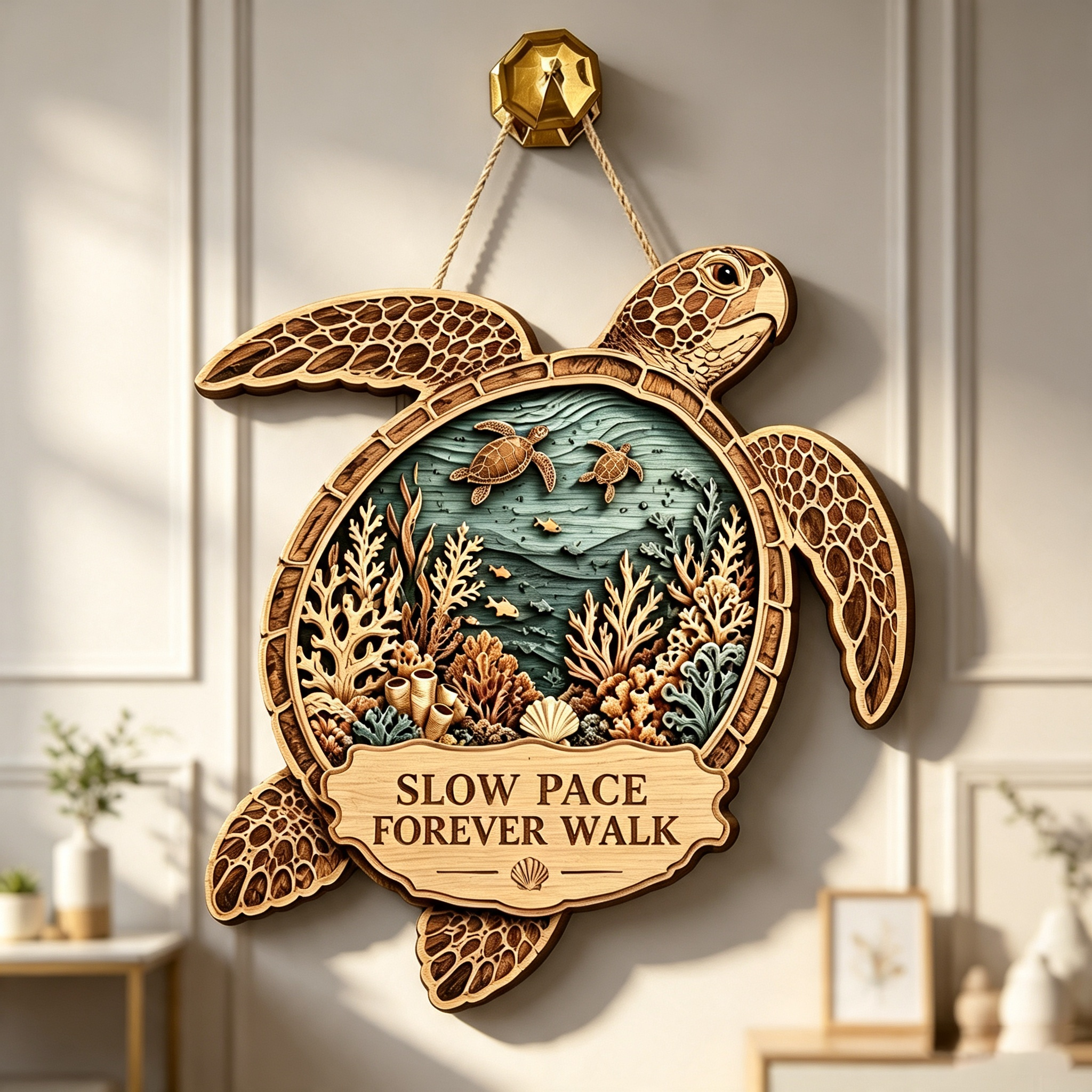 🐢Friendship Sea Turtle Wooden Hanger