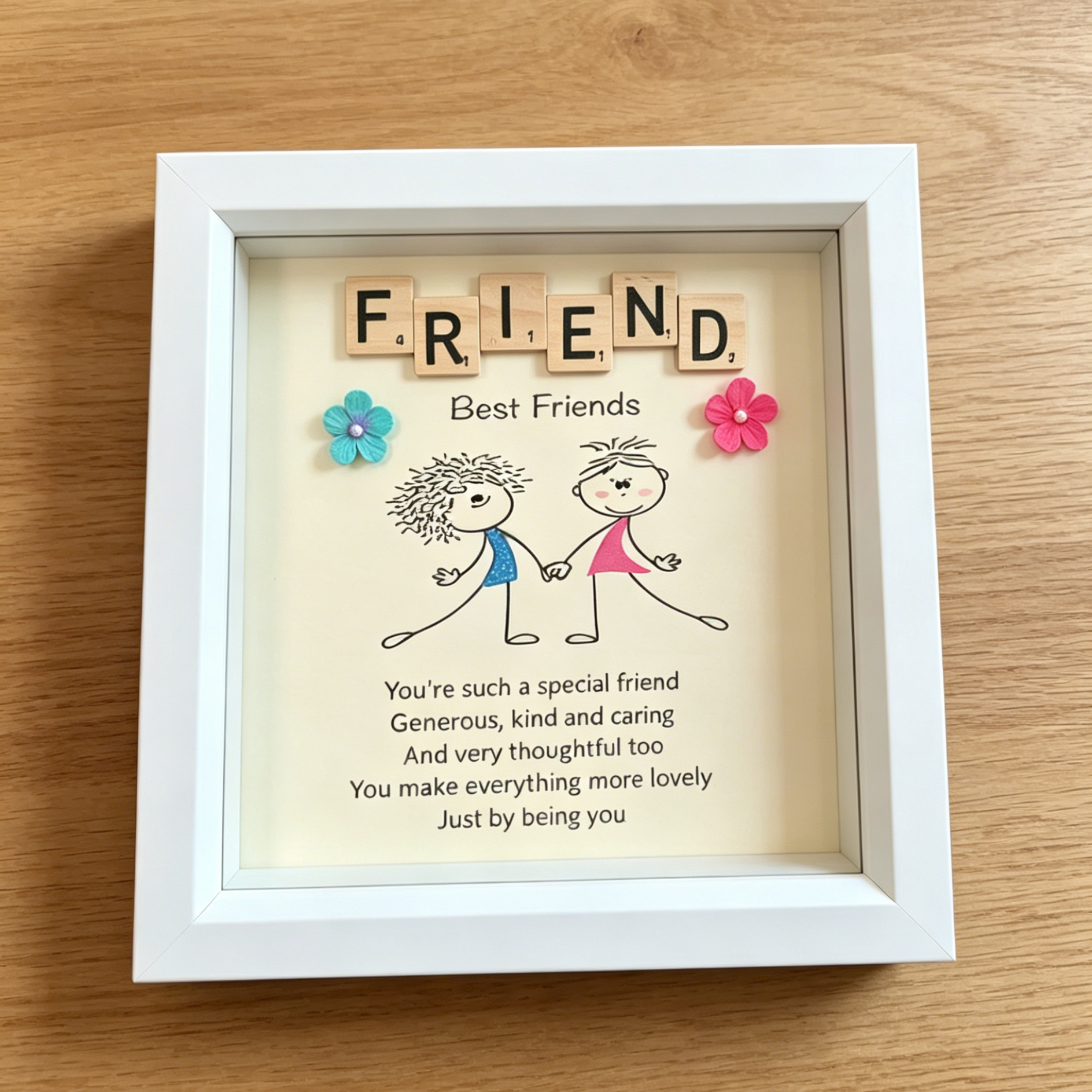 Best Friends Scrabble Frame