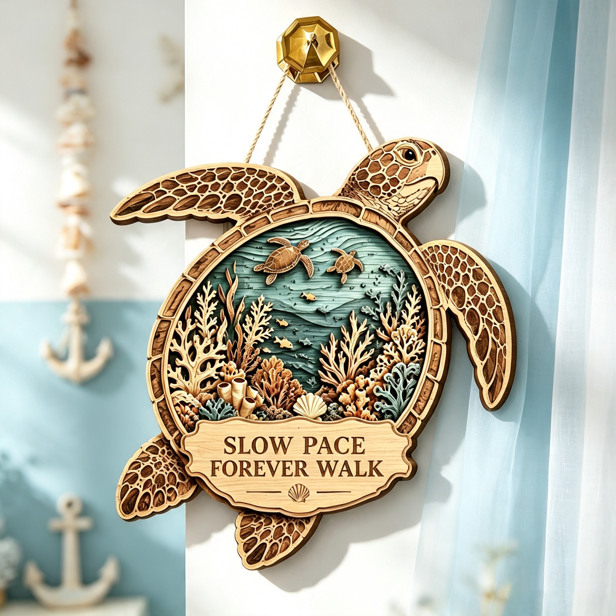 🐢Friendship Sea Turtle Wooden Hanger