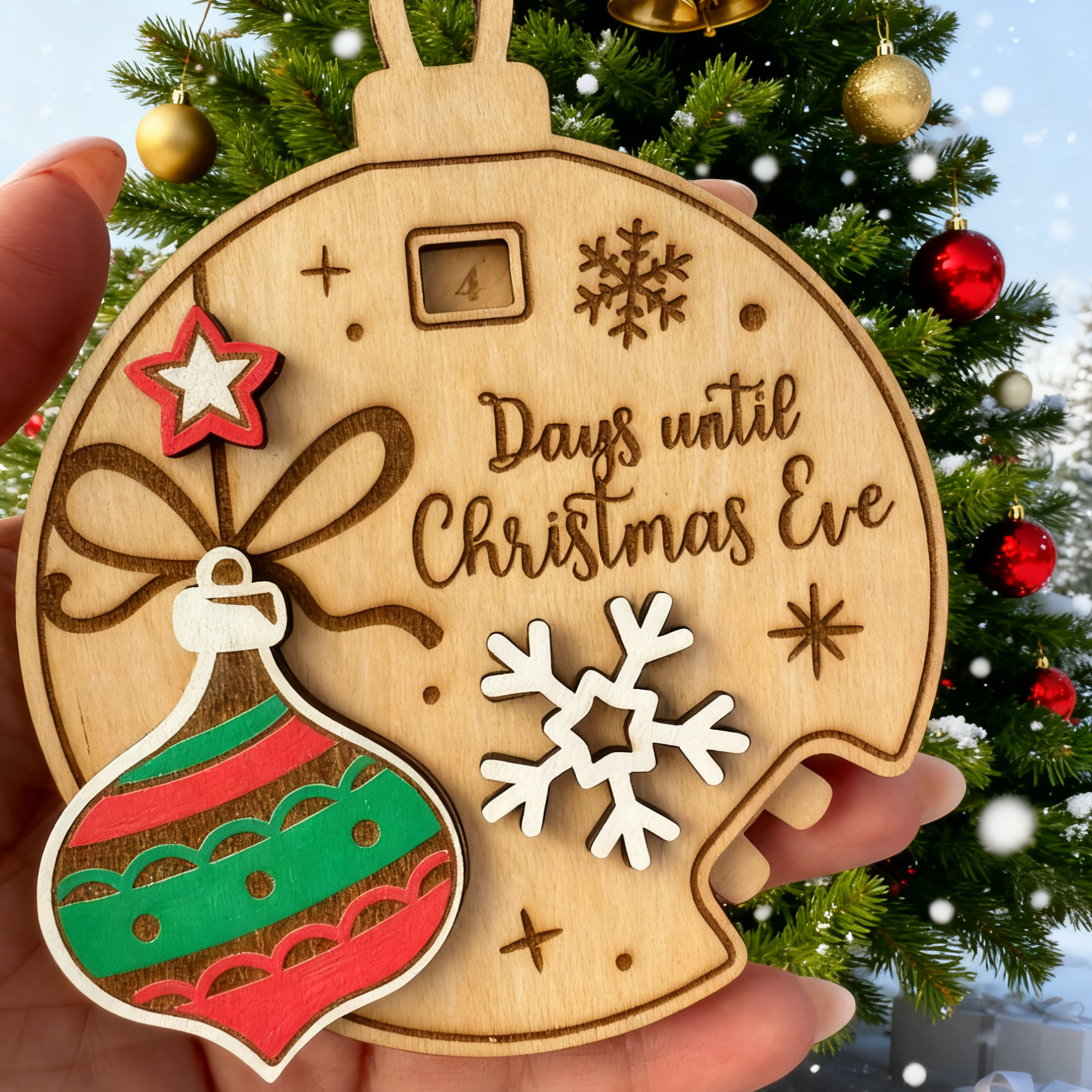 Christmas countdown ornament
