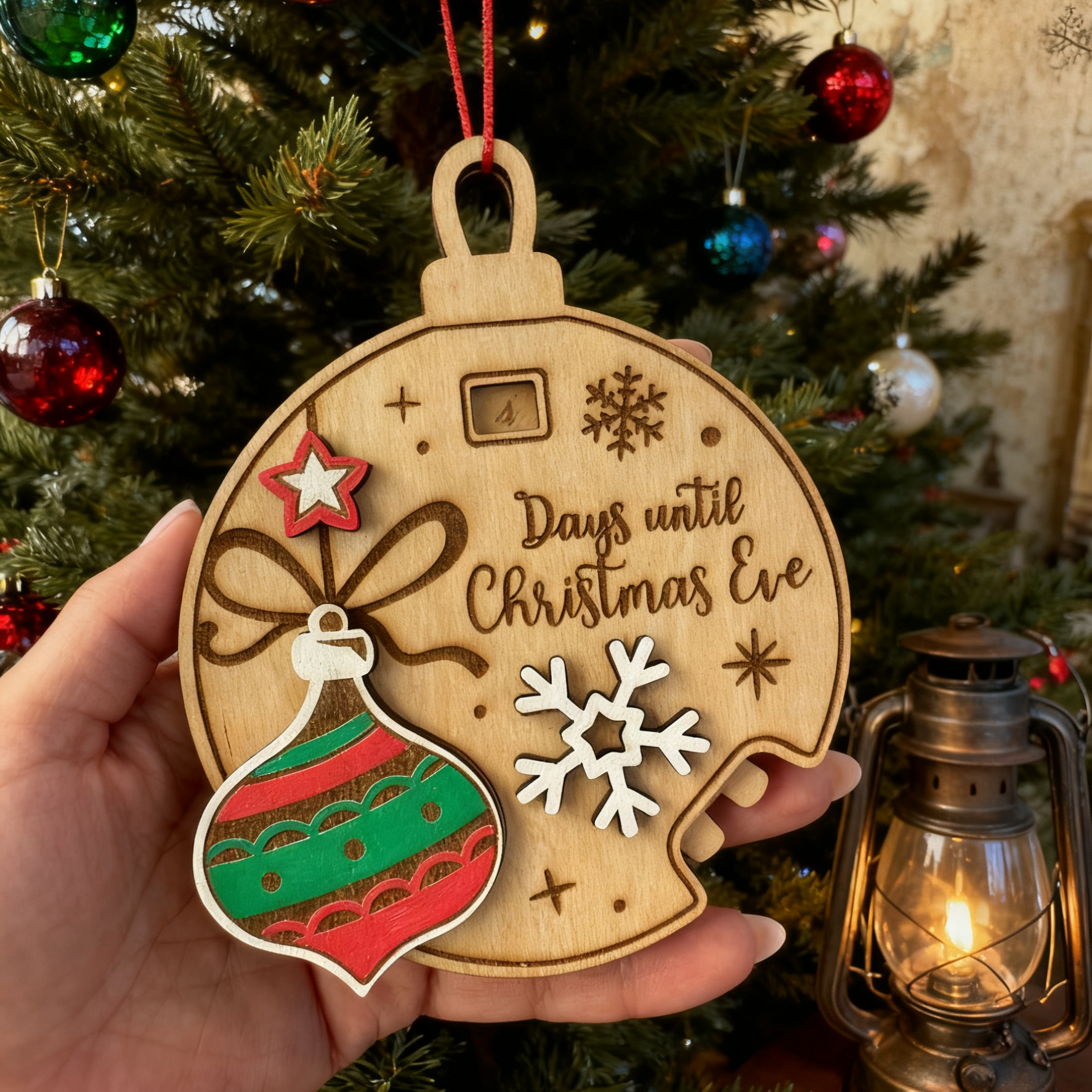 Christmas countdown ornament