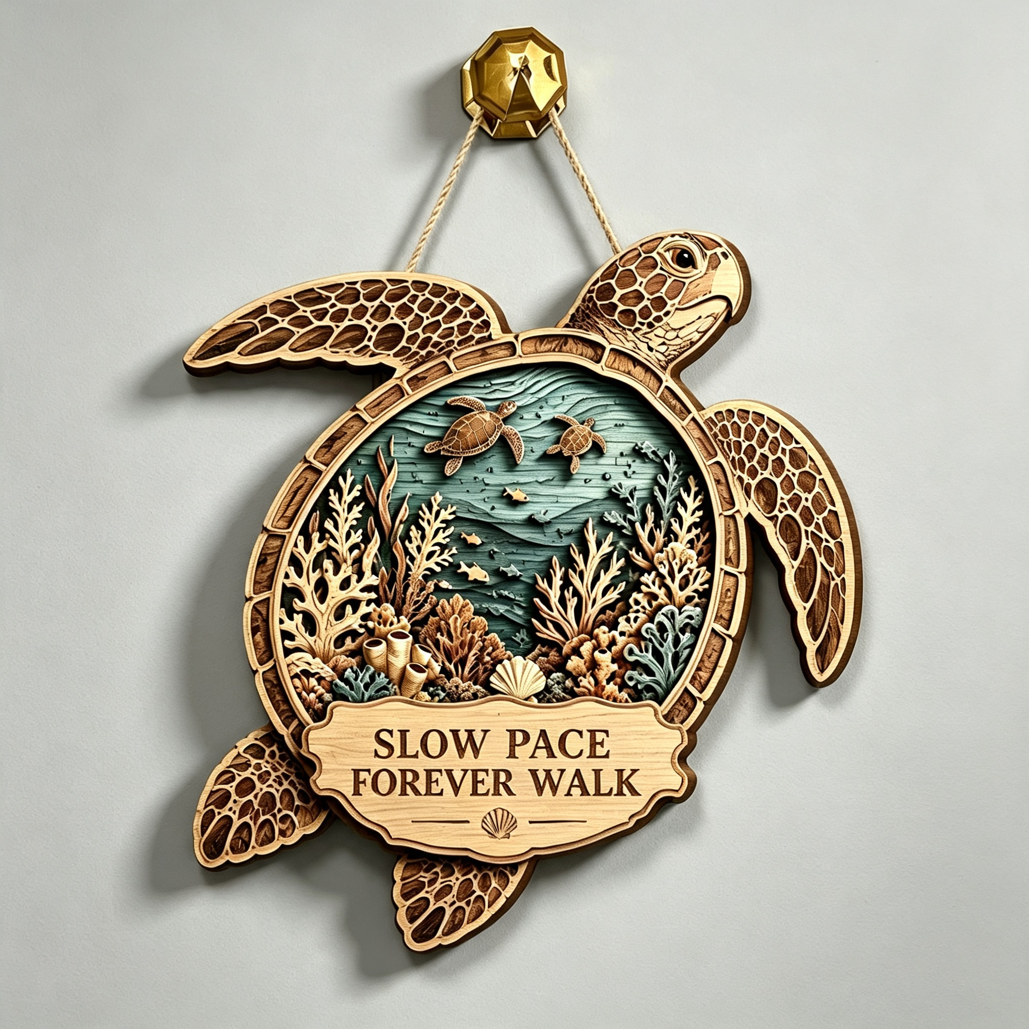 🐢Friendship Sea Turtle Wooden Hanger