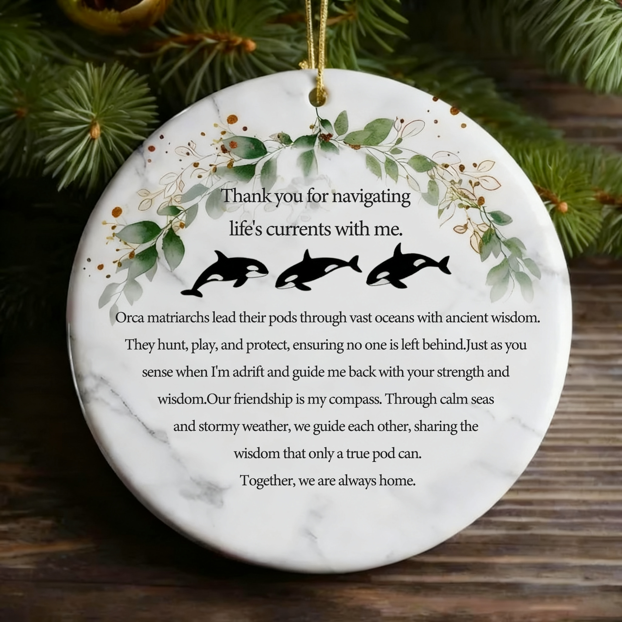 🔥HOT SALE 49% OFF - 🐋Ocean's Guidance- Orca Sisterhood Ornament