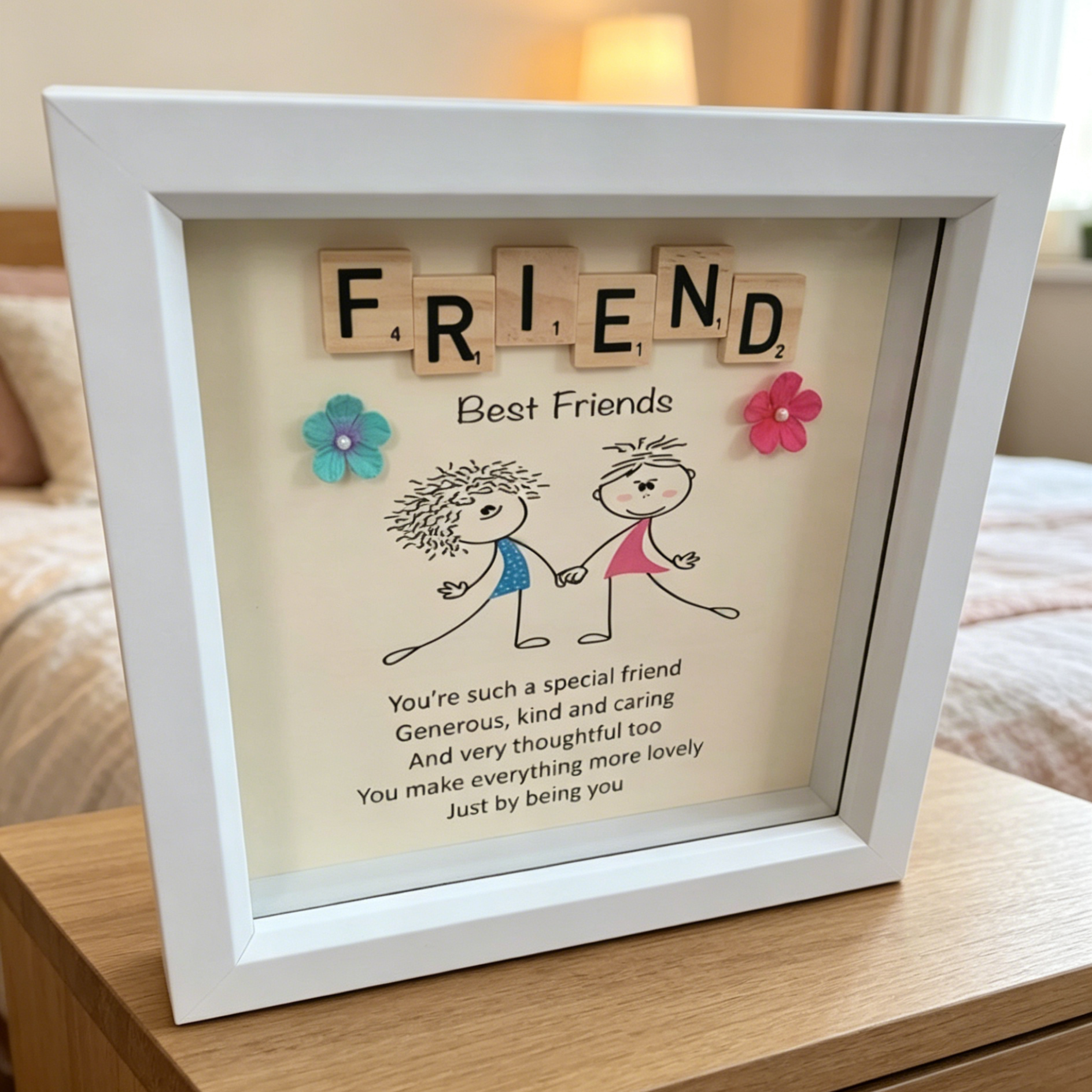 Best Friends Scrabble Frame