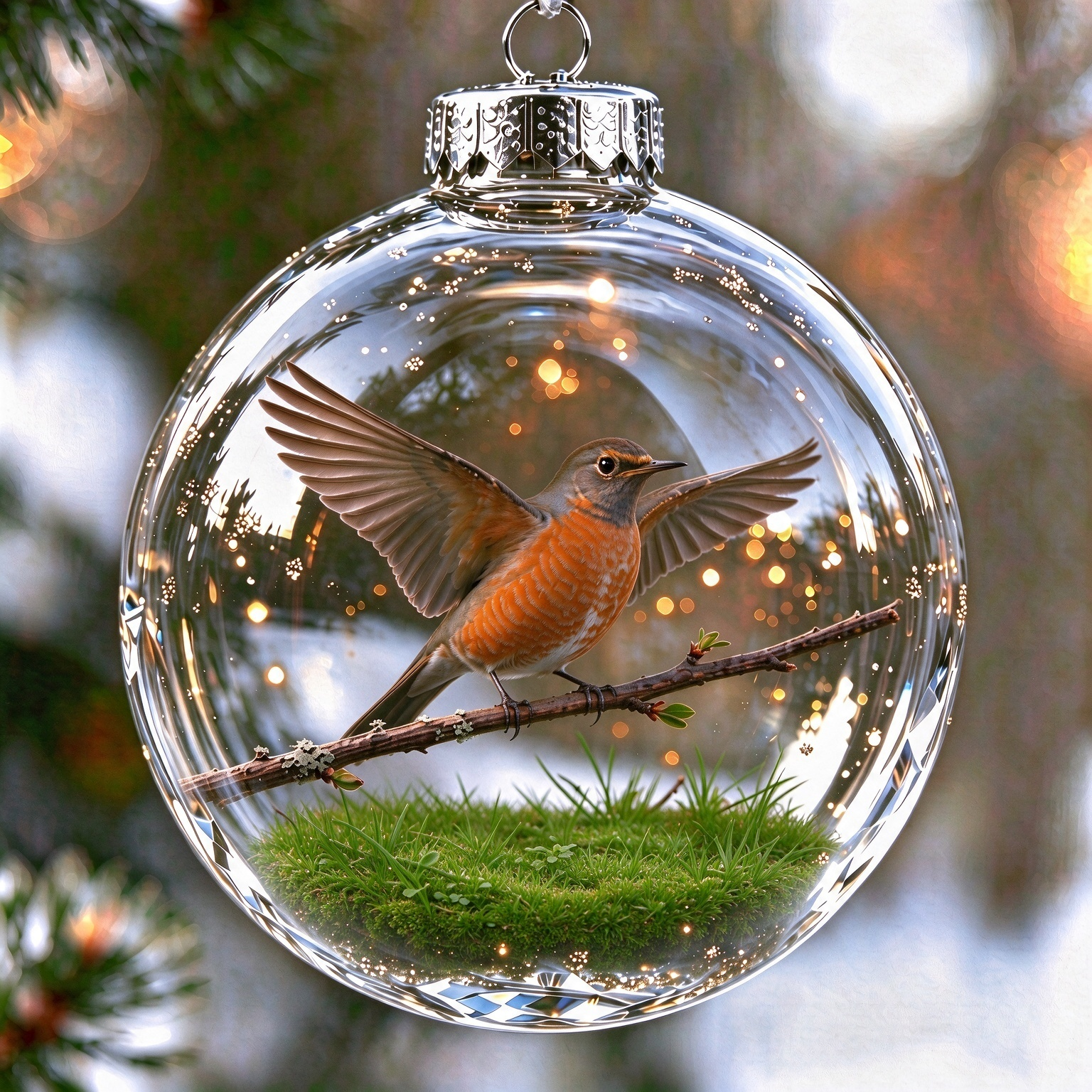 🍂Robin Garden Ornament