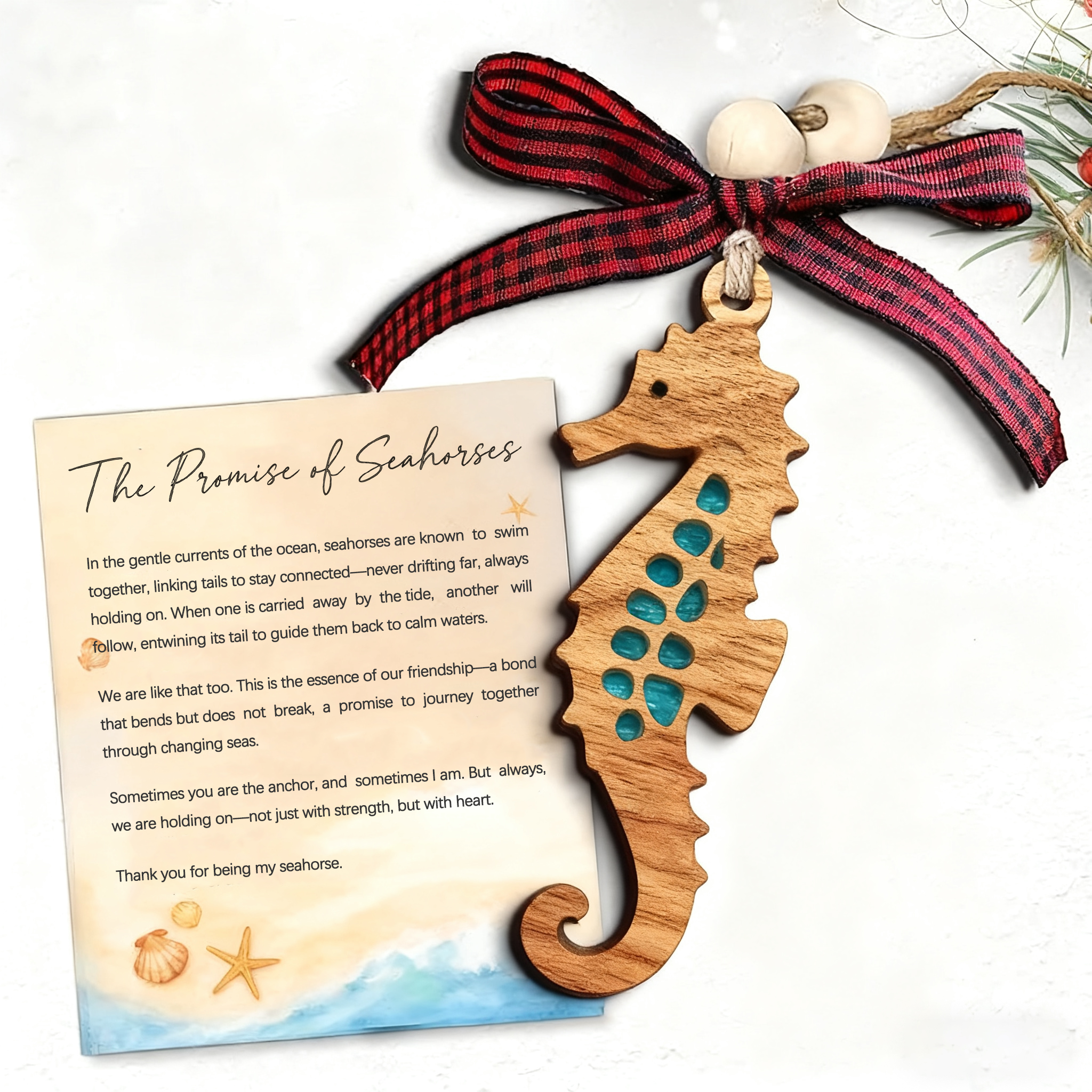 🔥HOT SALE 49% OFF - ✨Seahorses Sisterhood Ornament