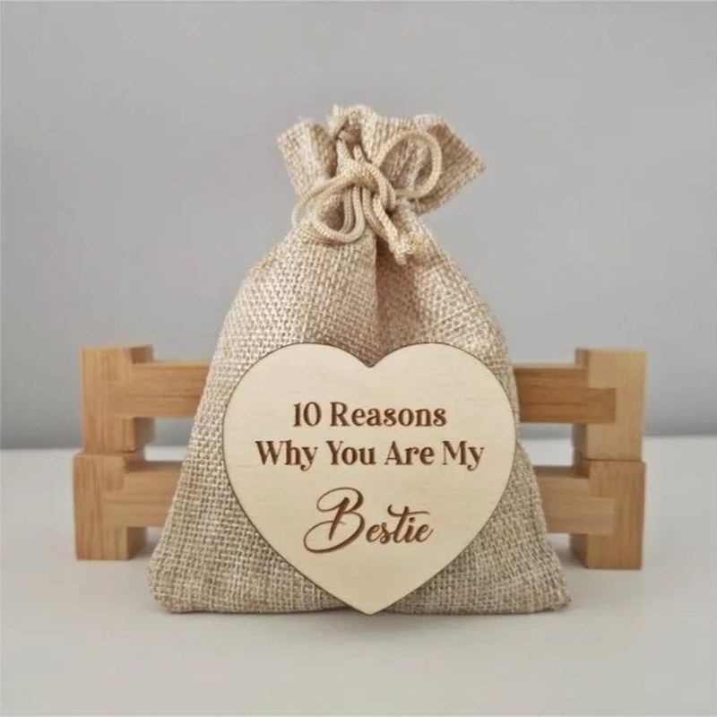 ✨Wooden Gift-10 Reasons Why You Are My Bestie