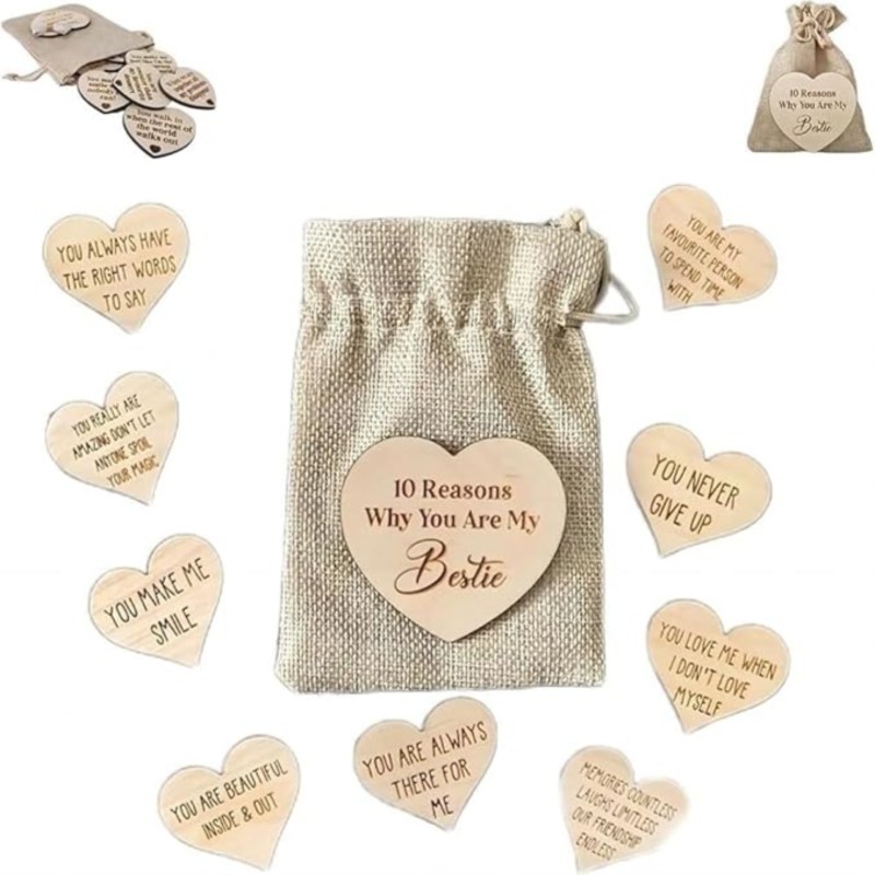 ✨Wooden Gift-10 Reasons Why You Are My Bestie