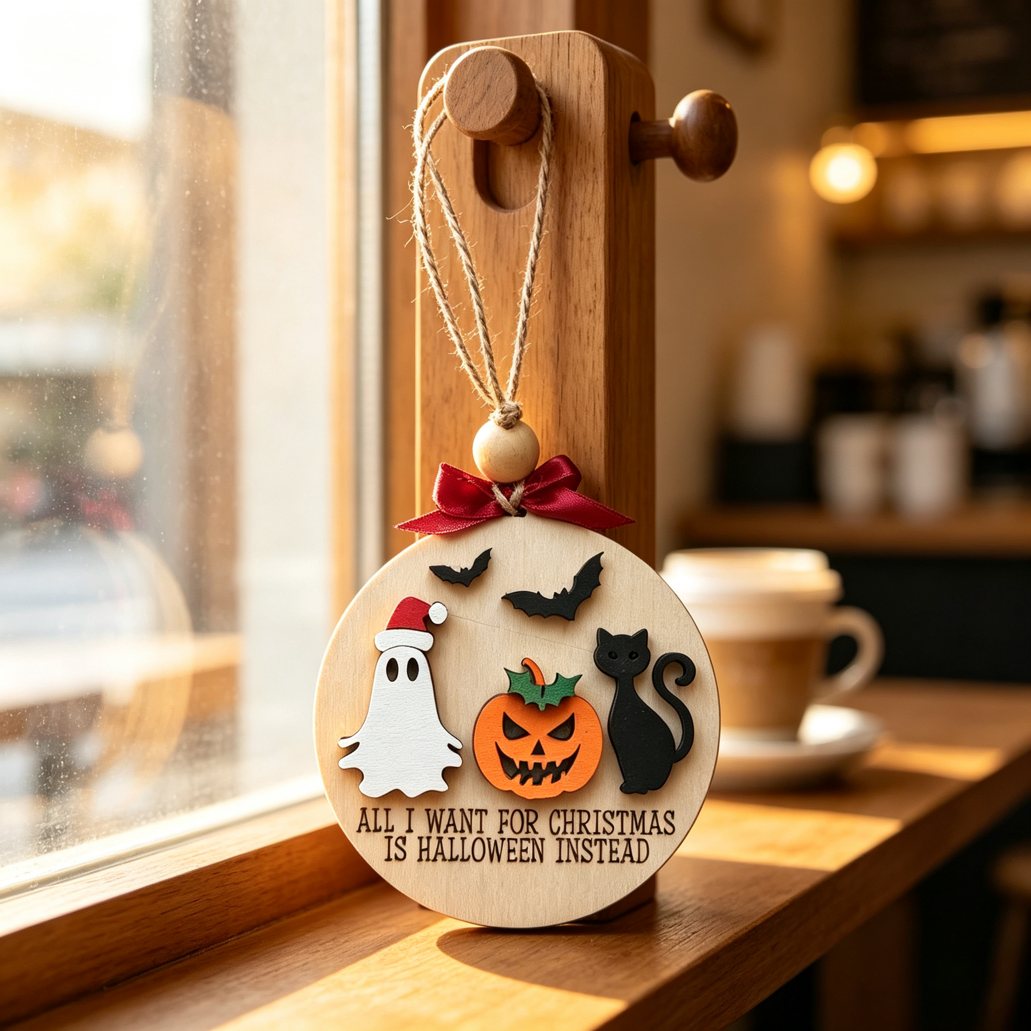 Halloween Wooden Ornament