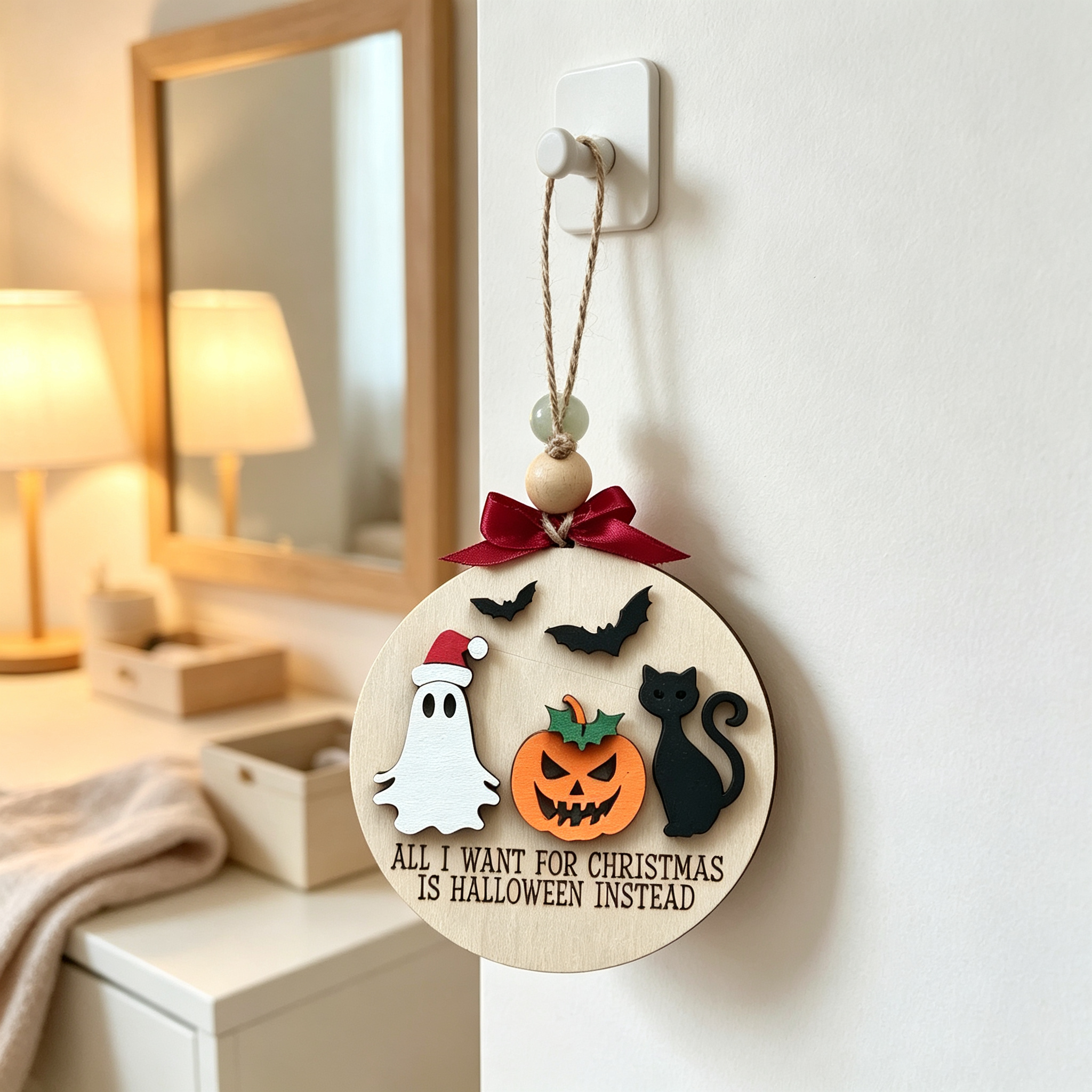 Halloween Wooden Ornament