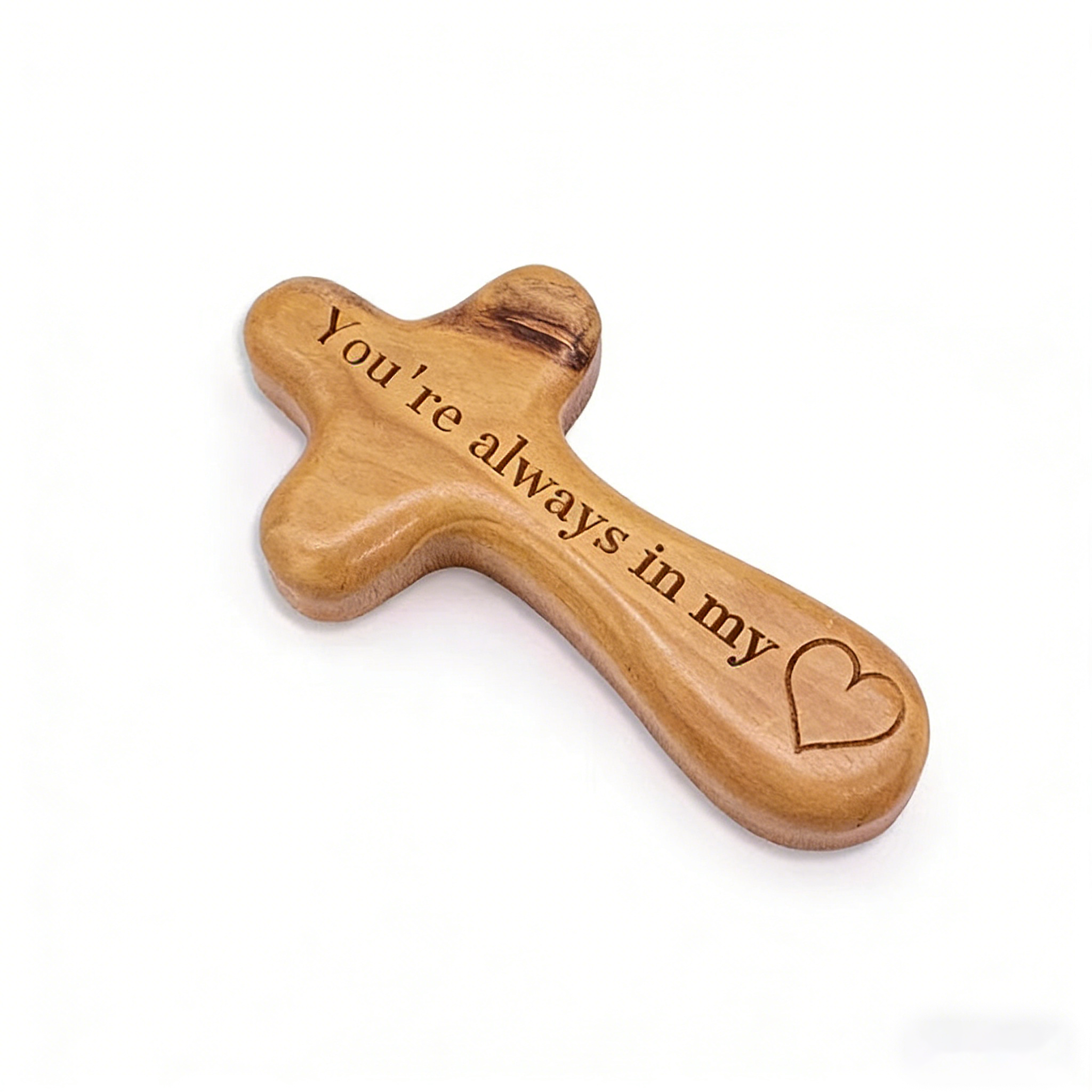 Olive Wood Comfort cross from the Holy Land