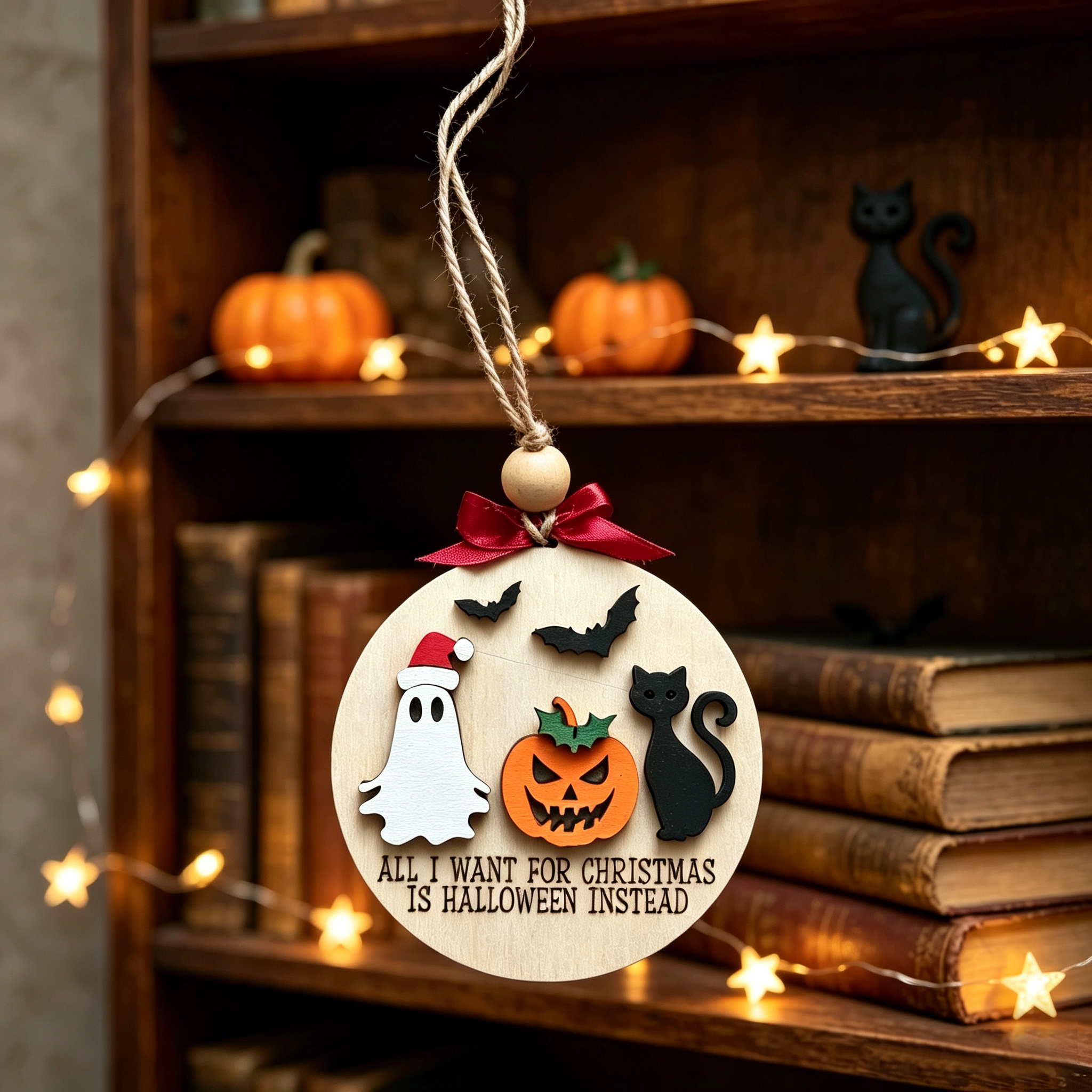 Halloween Wooden Ornament
