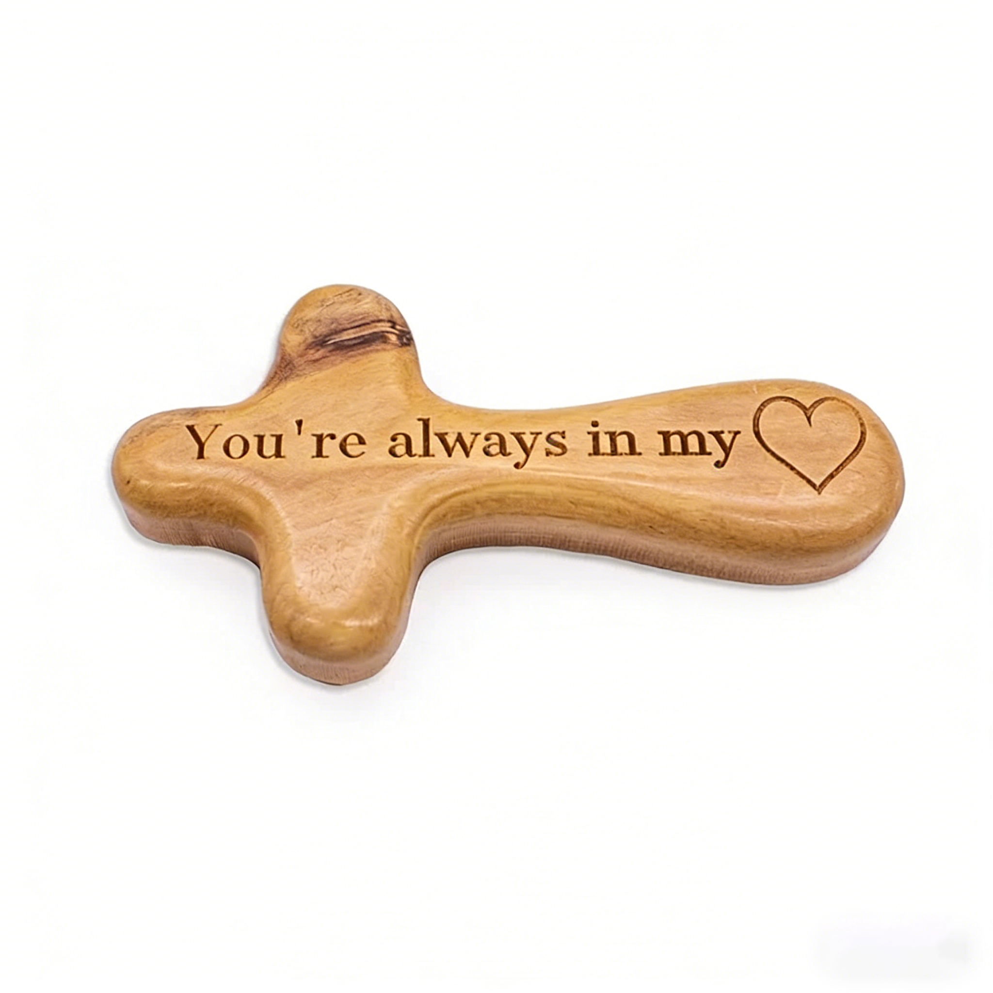 Olive Wood Comfort cross from the Holy Land