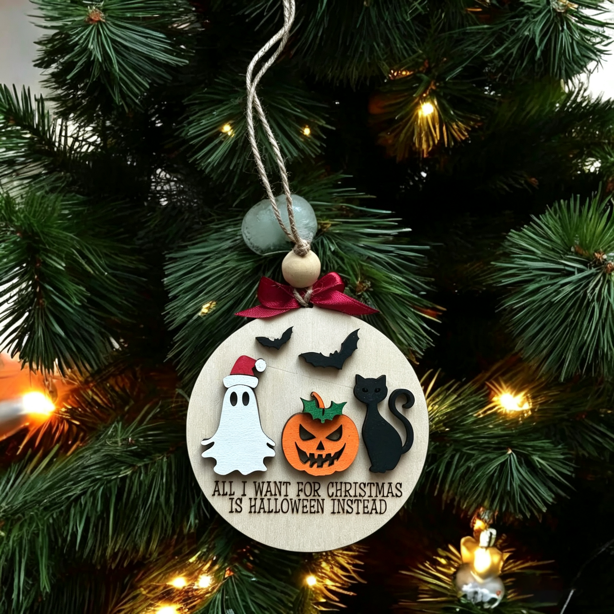 Halloween Wooden Ornament