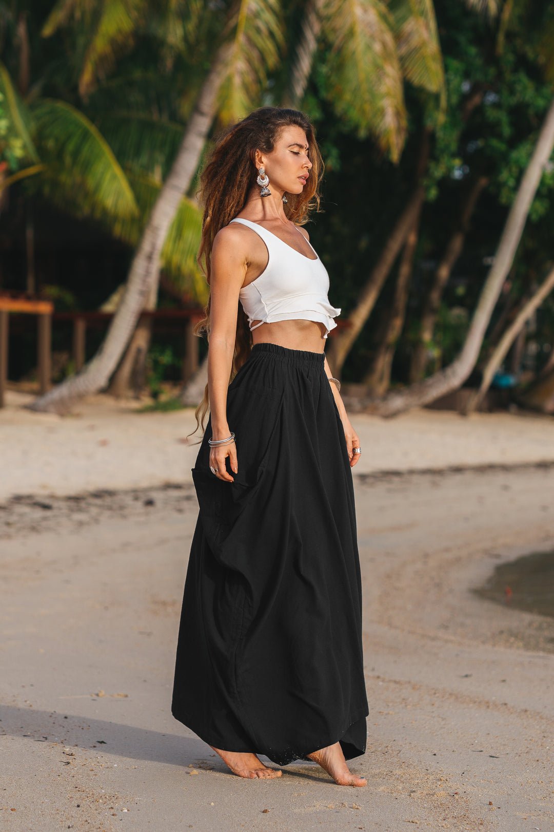 🔥Last Day Promotion 49% OFF - Maxi Boho Skirt with Pockets