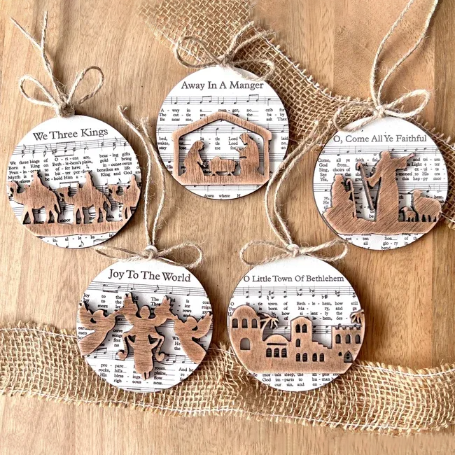 🔥Last Day Promotion 50% OFF🔥 - Music Sheet Nativity Ornament