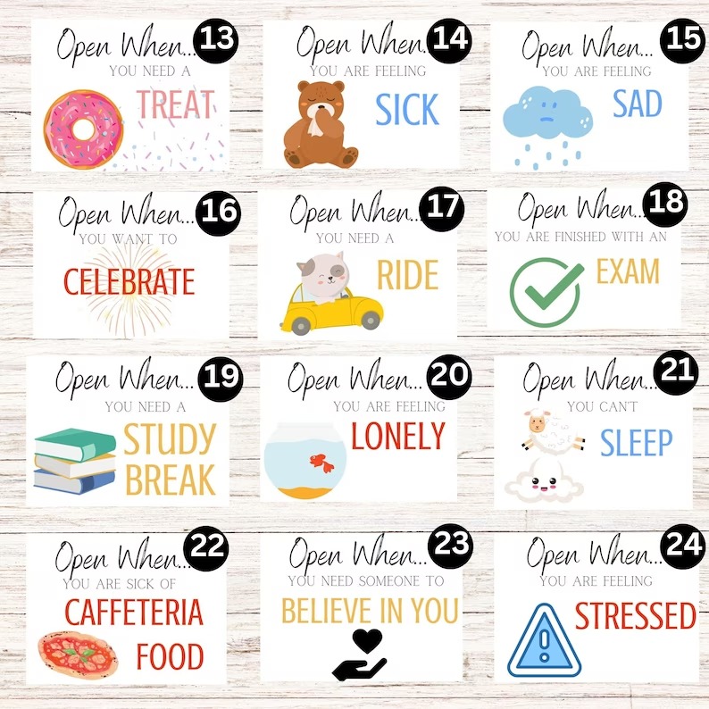 Open When Envelopes