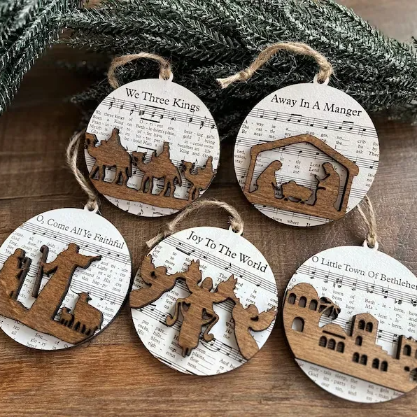 🔥Last Day Promotion 50% OFF🔥 - Music Sheet Nativity Ornament