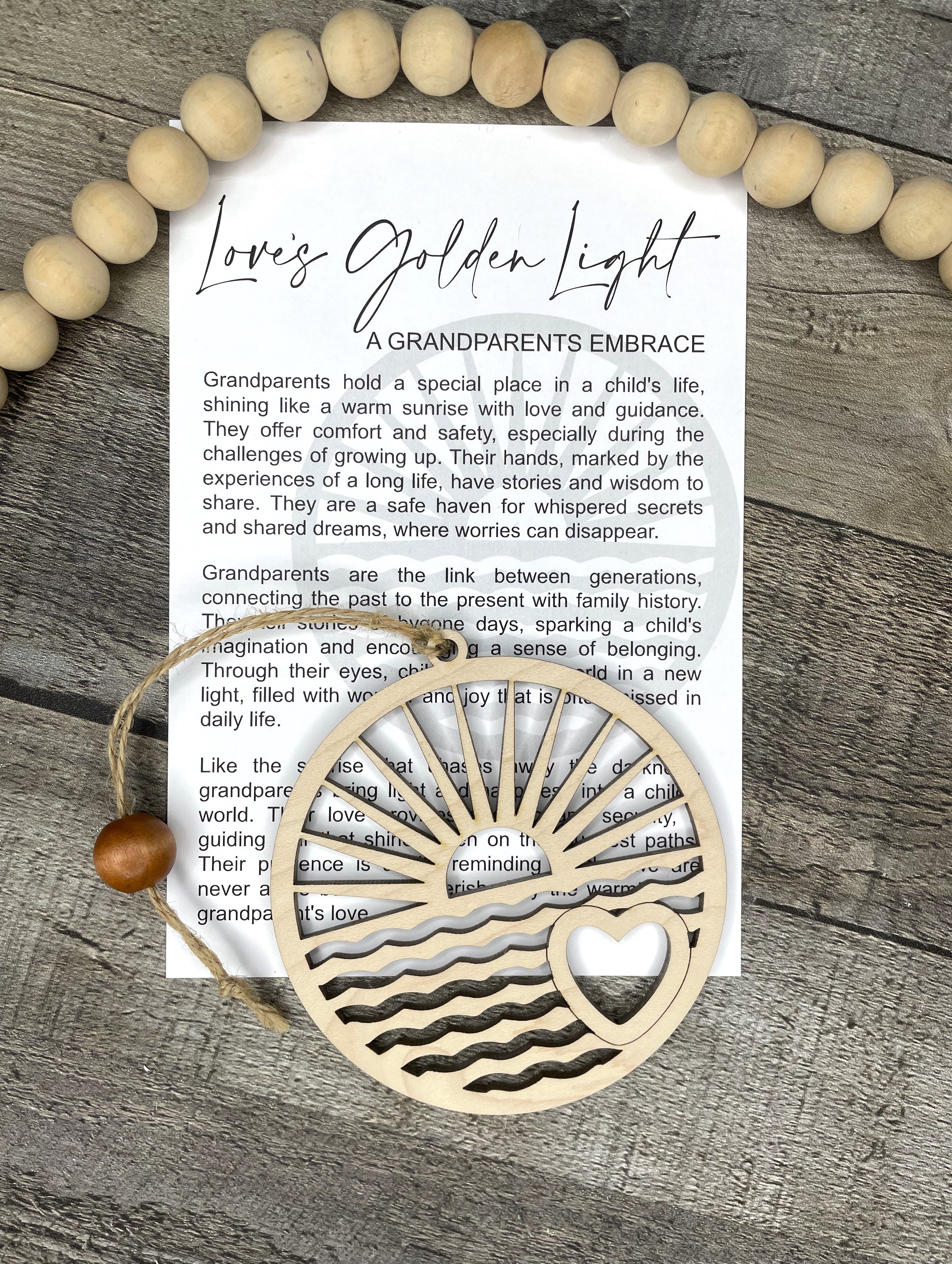 Love's Golden Light-Grandparent Ornament