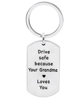 Last Day 75% OFF - 🔥Have Fun, Be Safe, Make Good Choices and Call Your Grandma/Grandpa Keychain