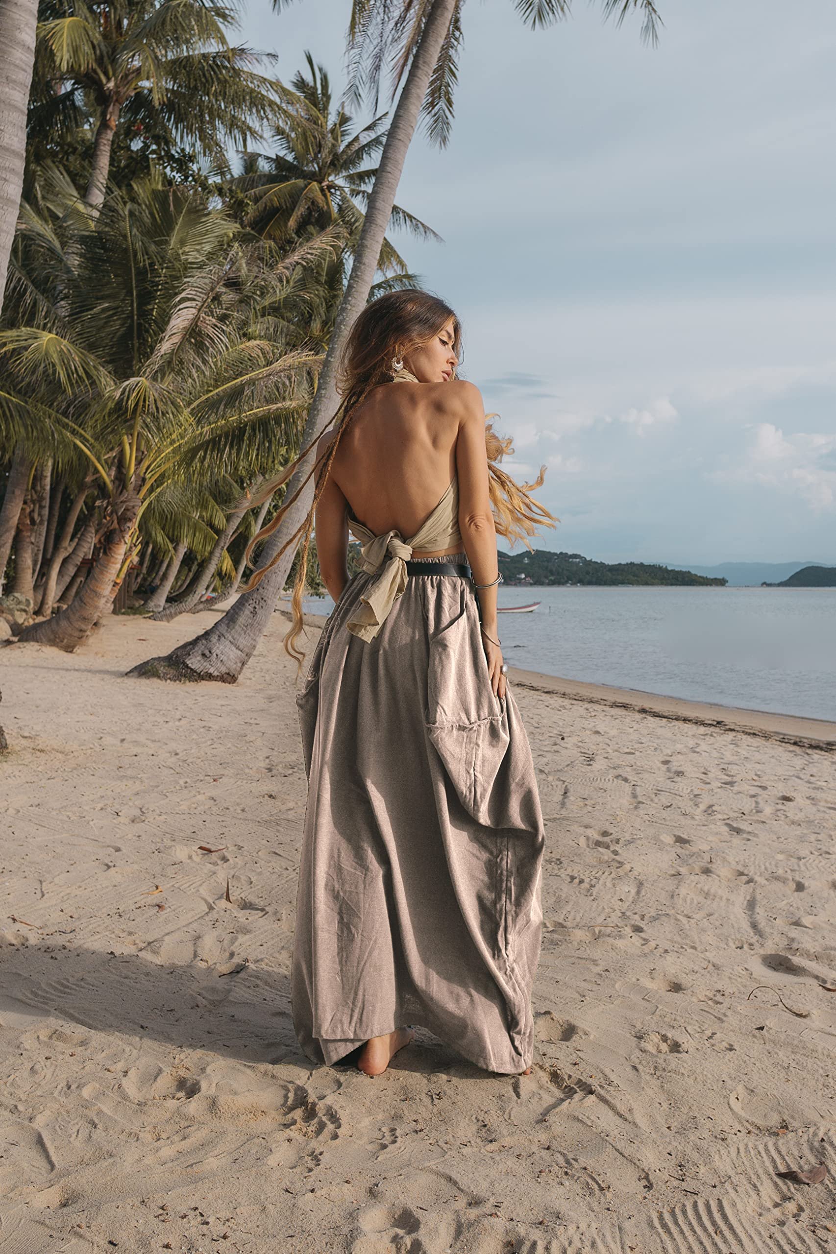 🔥Last Day Promotion 49% OFF - Maxi Boho Skirt with Pockets