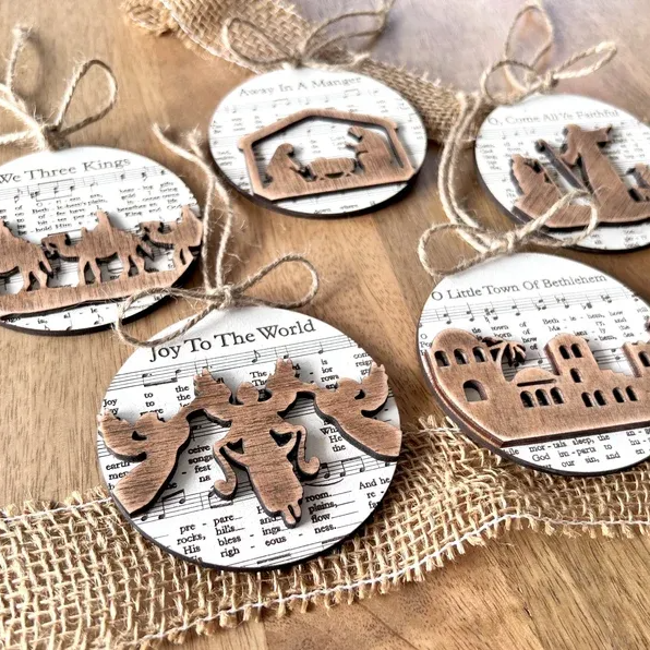 🔥Last Day Promotion 50% OFF🔥 - Music Sheet Nativity Ornament