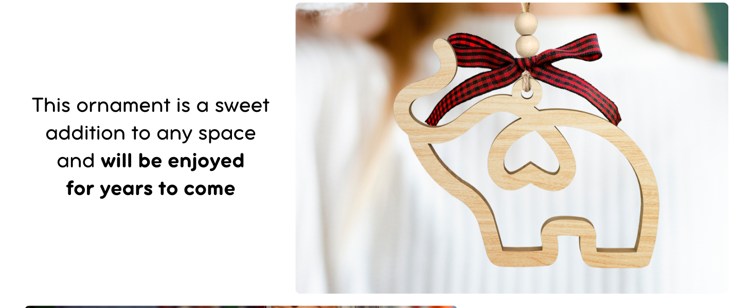 Friendship Elephant Ornament