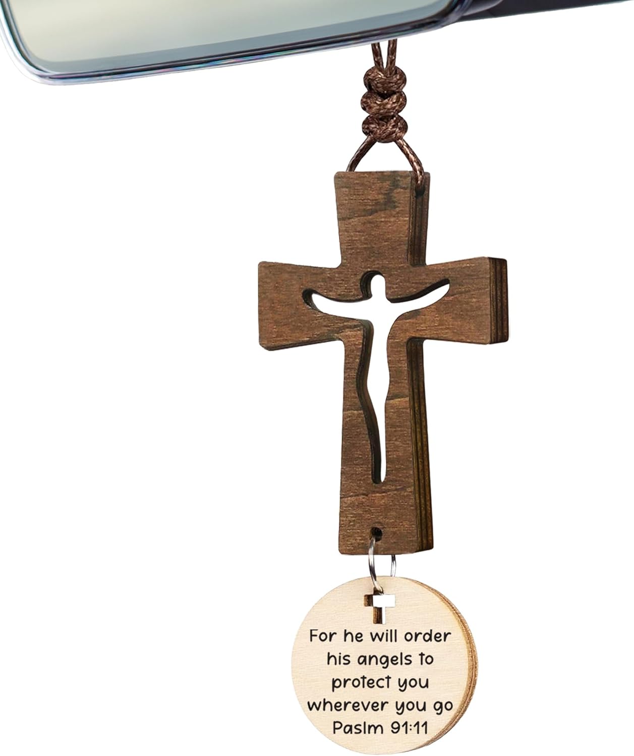 Cross With Bible Verse Ornament