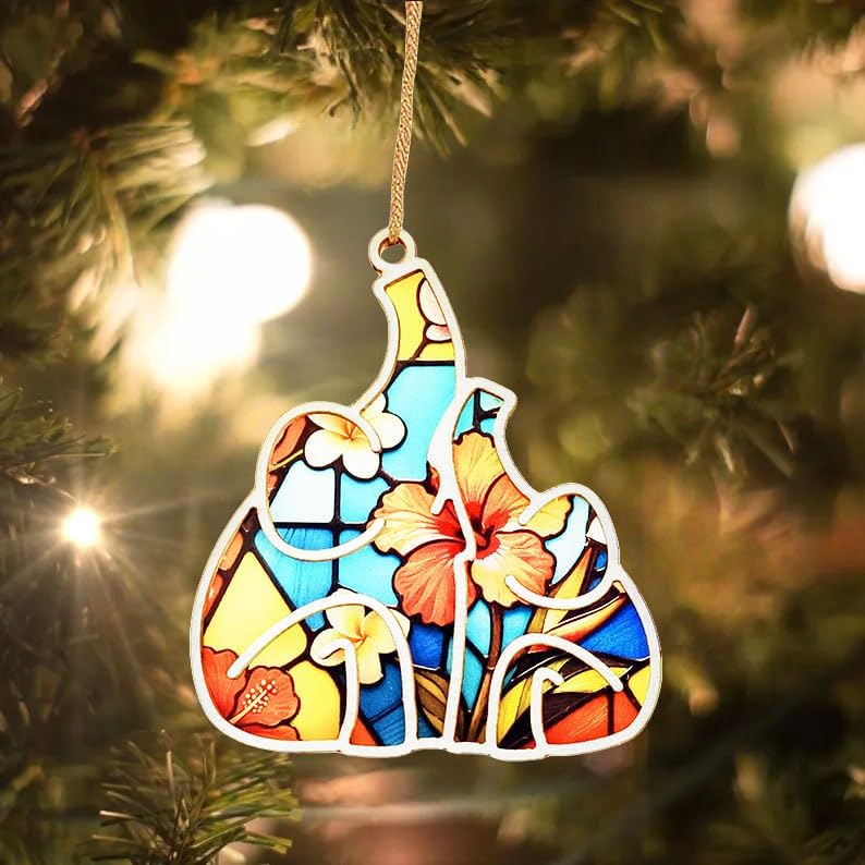 Handcrafted Elephant Ornament - Symbol of Loyal Love- Includes Story Card
