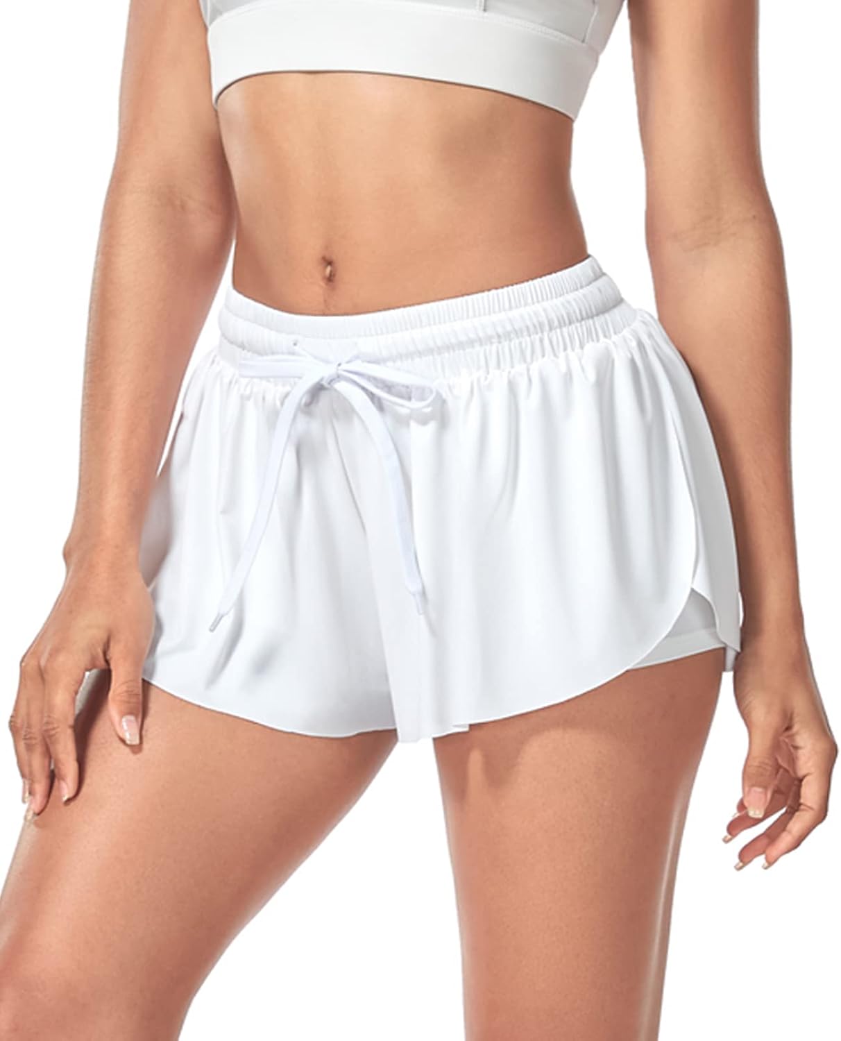 Butterfly Shorts 2 in 1 Flowy Fitness Yoga Shorts for Women