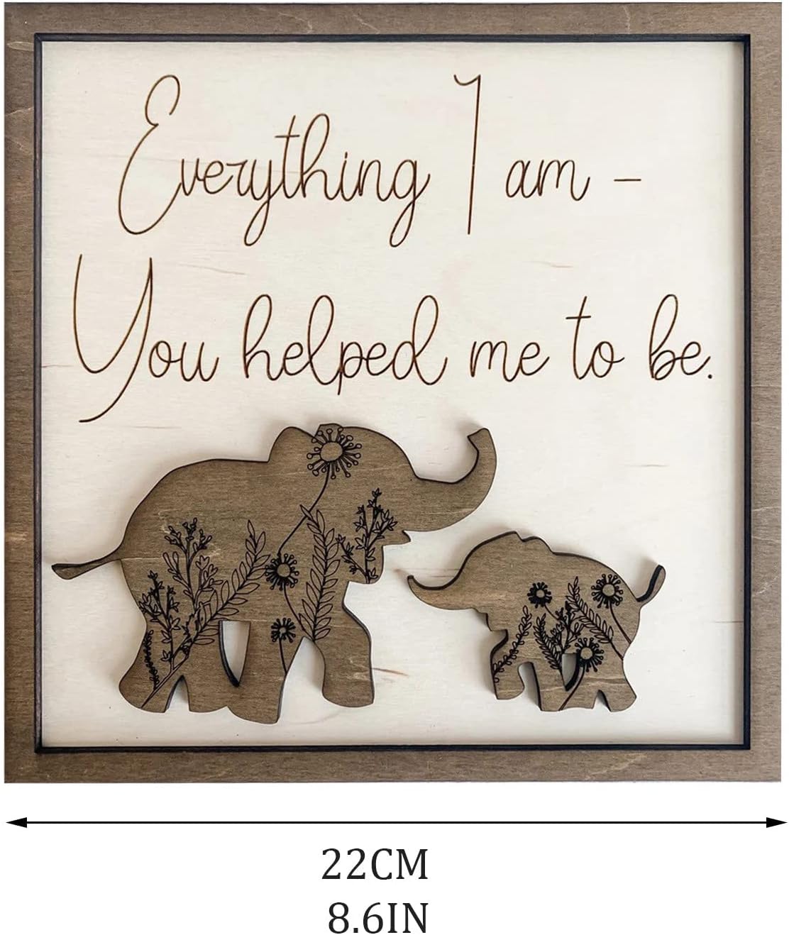 Mothers Day Photo Elephant Photo Frame Wooden Photo Frame Decoration