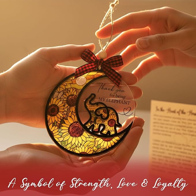 Guardian Tusk Friendship Elephant Ornament
