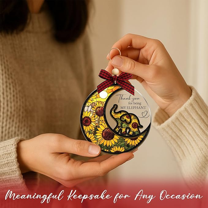 Guardian Tusk Friendship Elephant Ornament