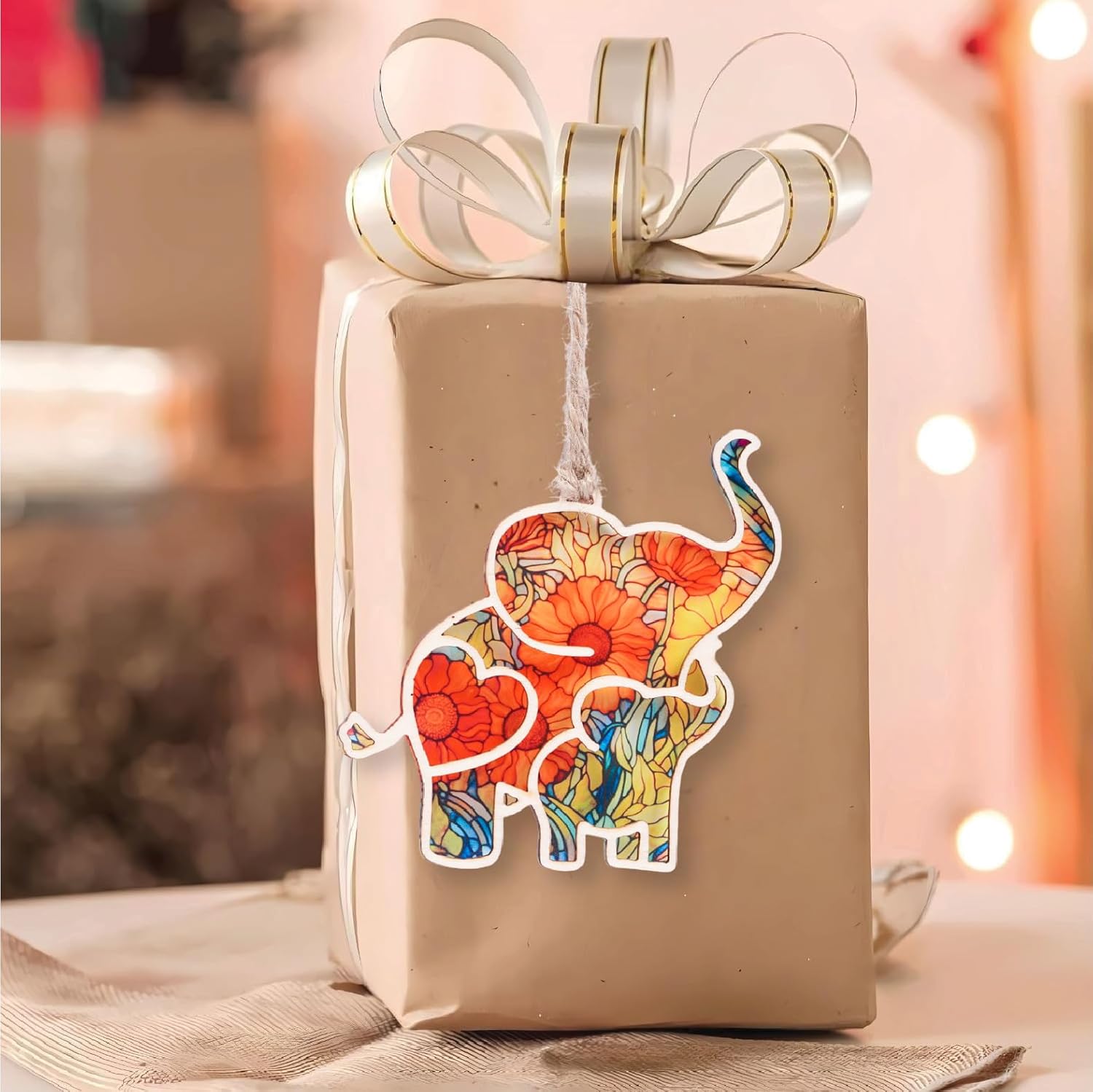 Elephant Friendship Ornament with Story Card - Gifts for Women’s Tribes