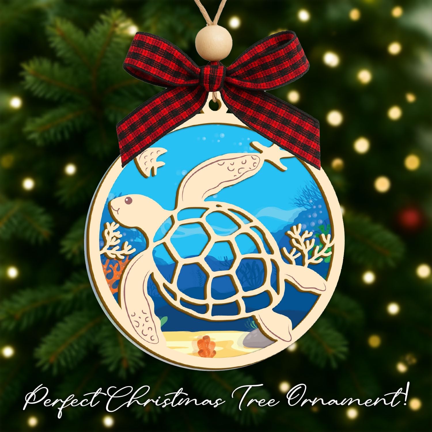 Sea Turtle Ornament Gifts for Women with Story Card